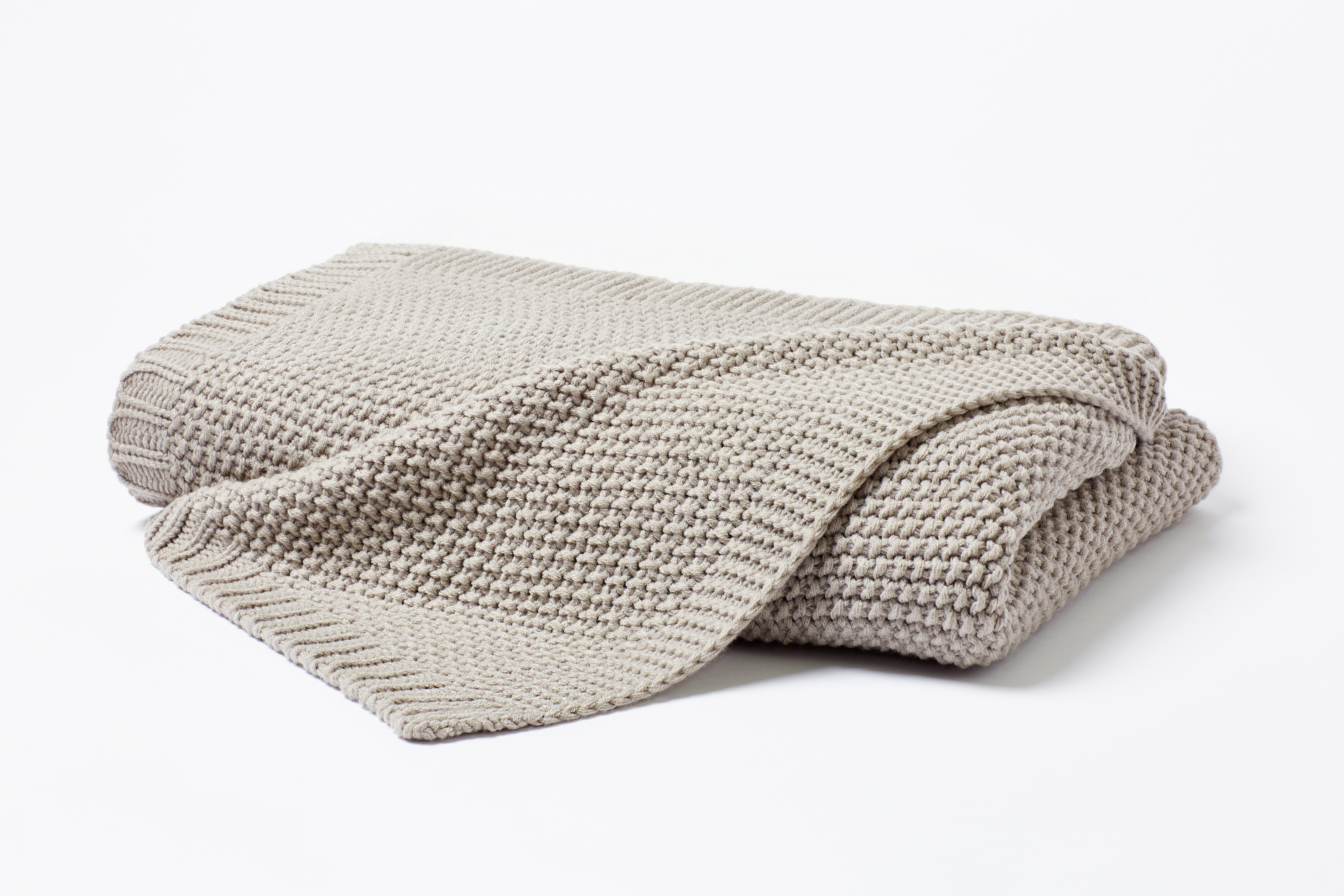 Strickdecke 130x170cm in Beige Hahn Haustextilien Strickdecke 130x170cm in Farbe natur,