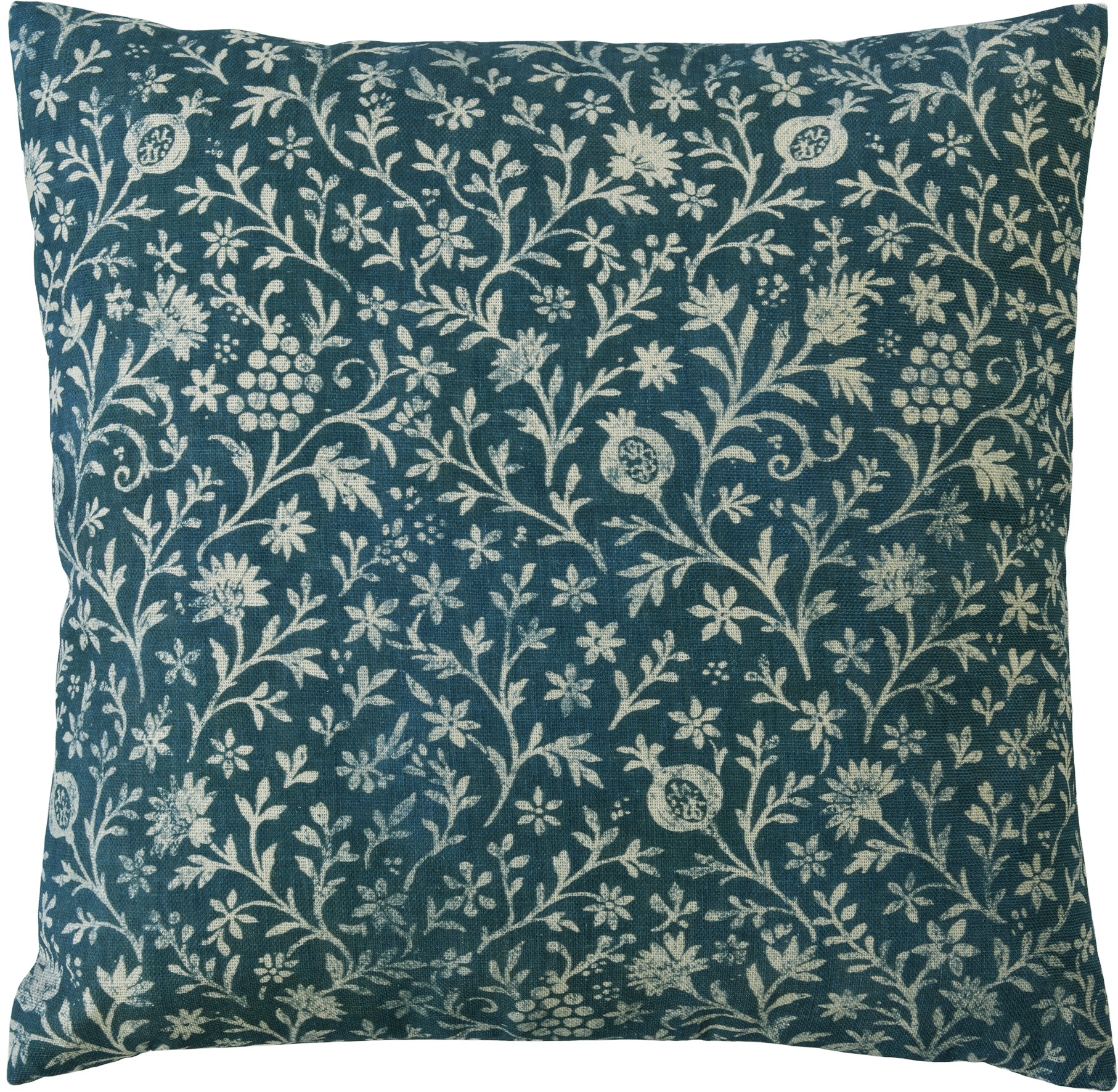 Sander Kissenhülle VENTURI ca. 50x50cm in Farbe blue Sander Kissenhülle VENTURI ca. 50x50cm in Farbe blue, Kissen, Kissenbezug, Pflanzenmuster, Blumenornament, Teal-Blau