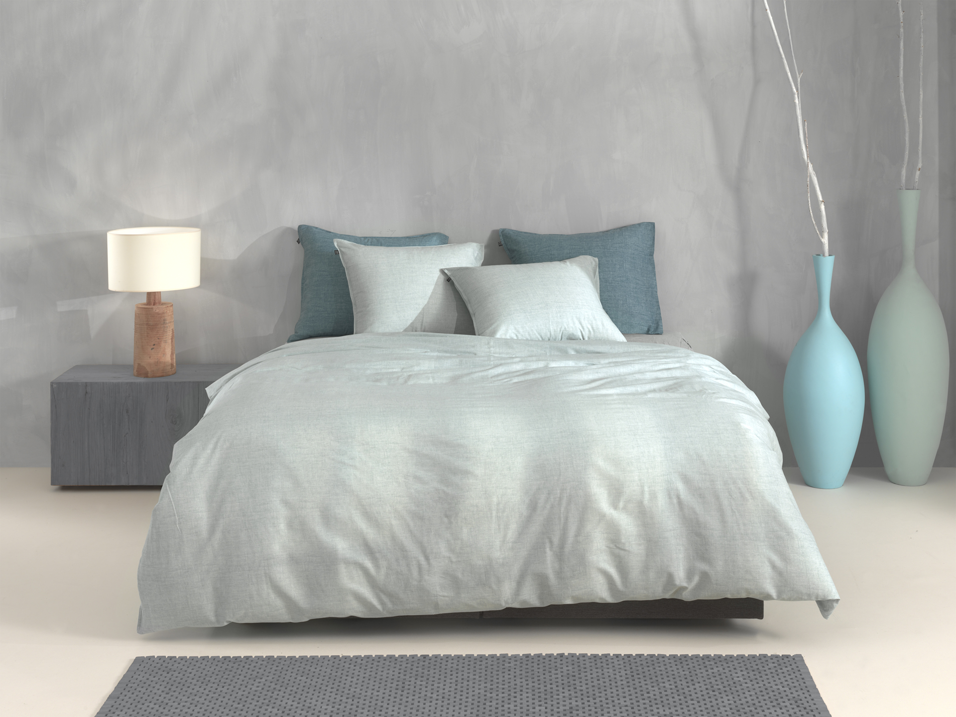 Heckettlane Bettwäsche ca. 155x220cm in Farbe Mint-Green