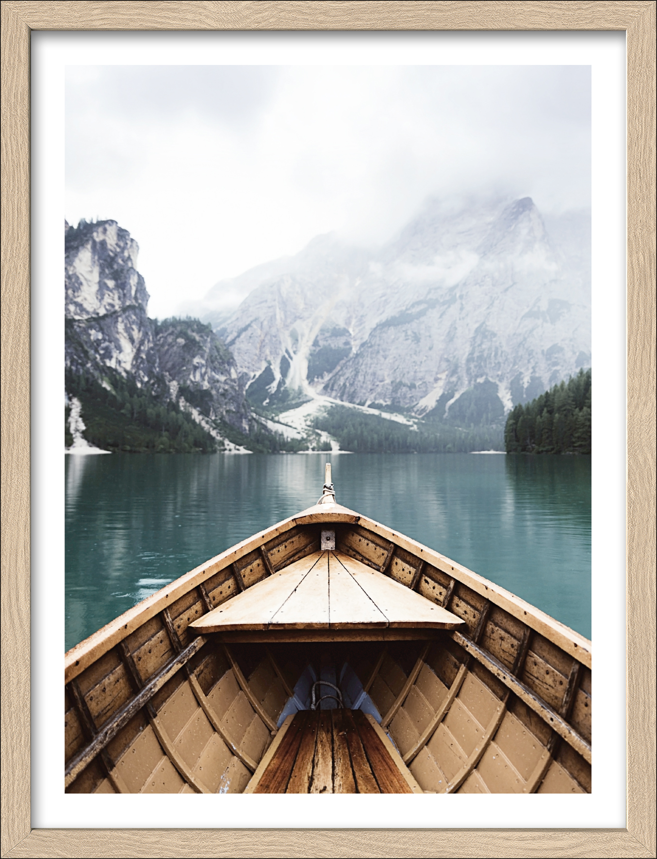 ProArt Framed-Art Slim Scandic 33x43cm Bootsfahrt Auf Bergsee