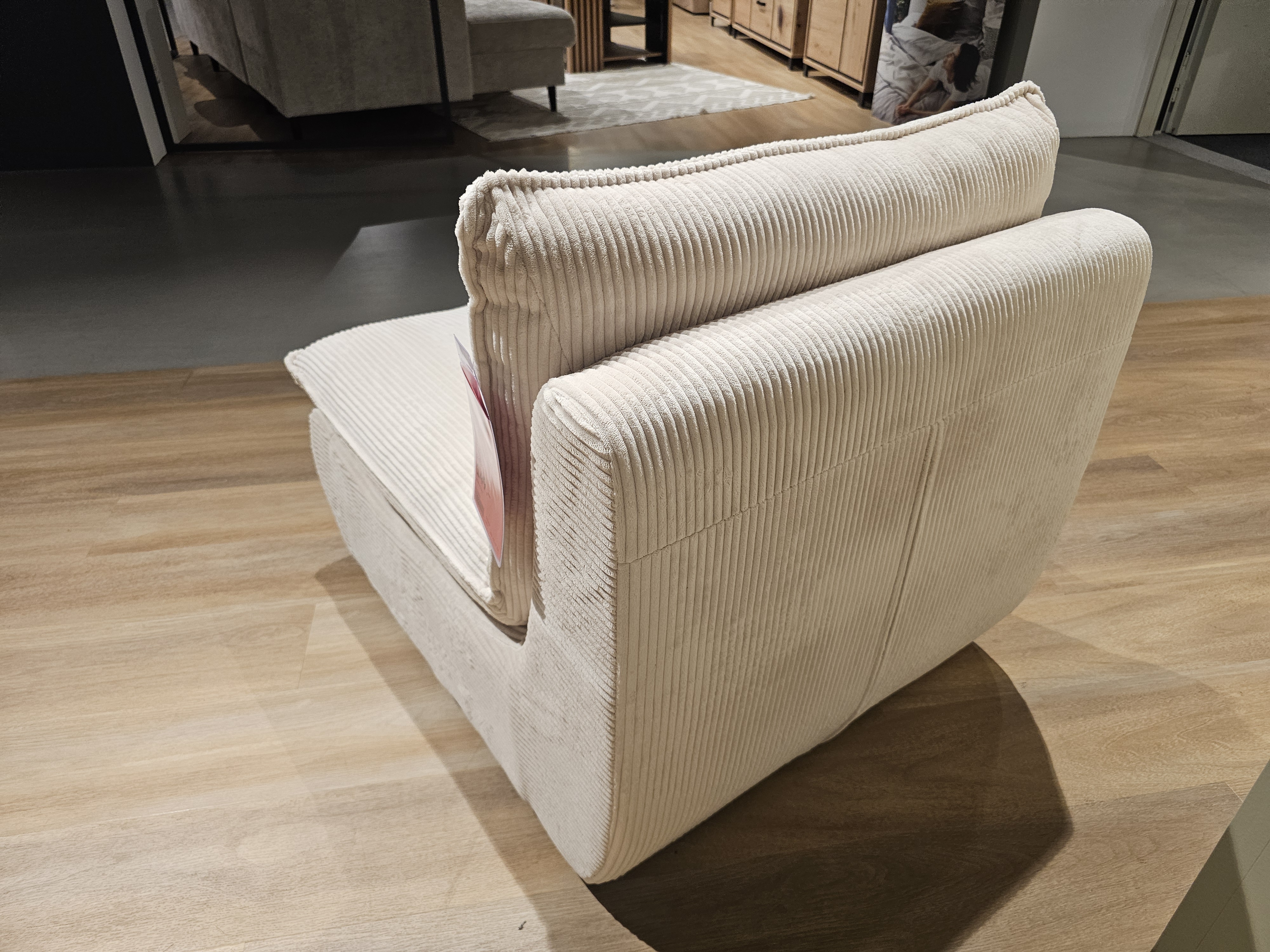 Hela Sessel RHODOS LS ca.B74 H77 T87 cm in Cordstoff beige 31, Sessel, Garnitur, Bezug, Beige, Kuschelstuhl