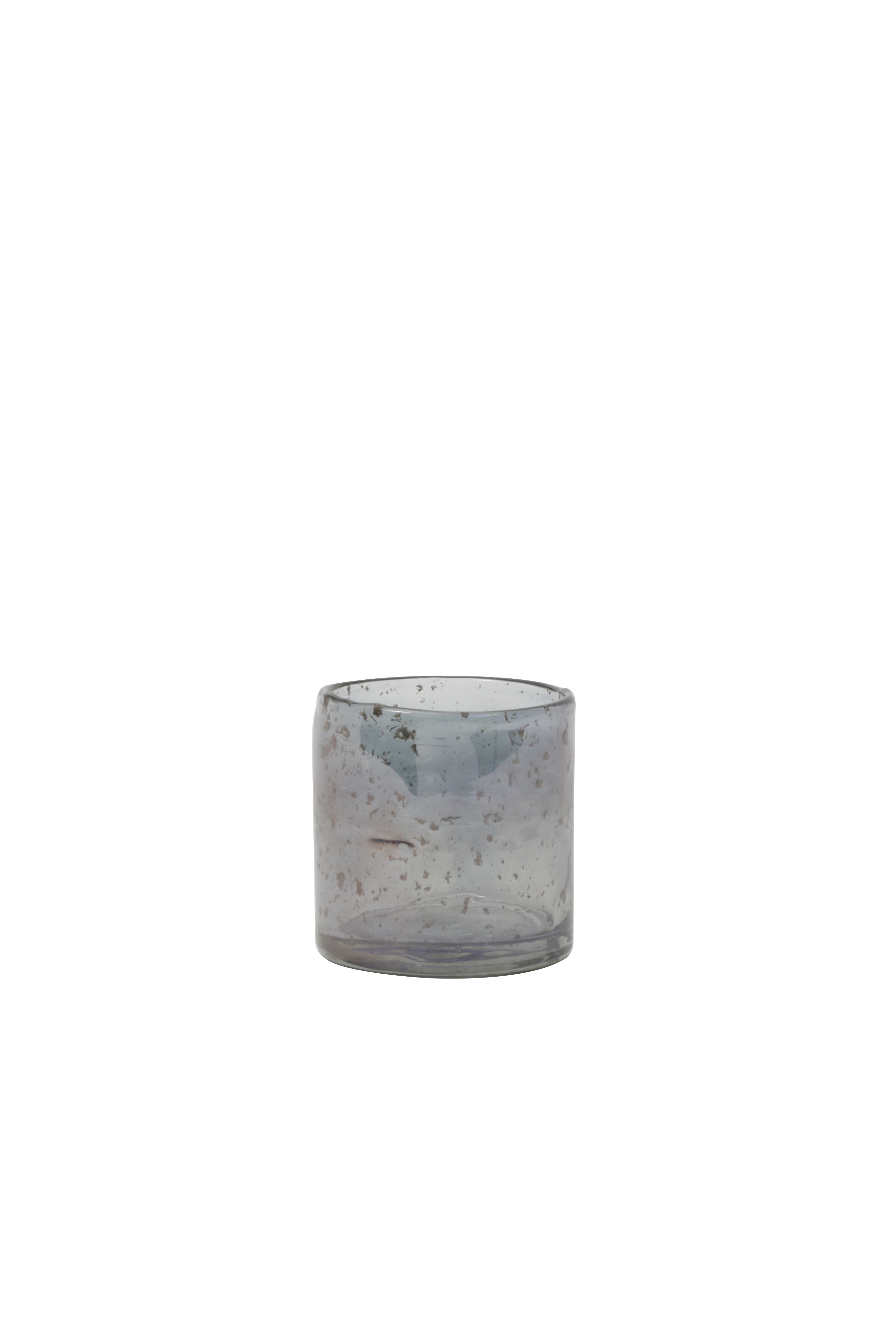 Light & Living Teelicht TAMBA in Glas Steinschlag Blau