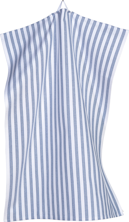 Sander Geschirrtuch ADAM ca. 50x70cm in Farbe navy blue, Streifen, Stoff, Balkon, Kleidungsstück, Textil