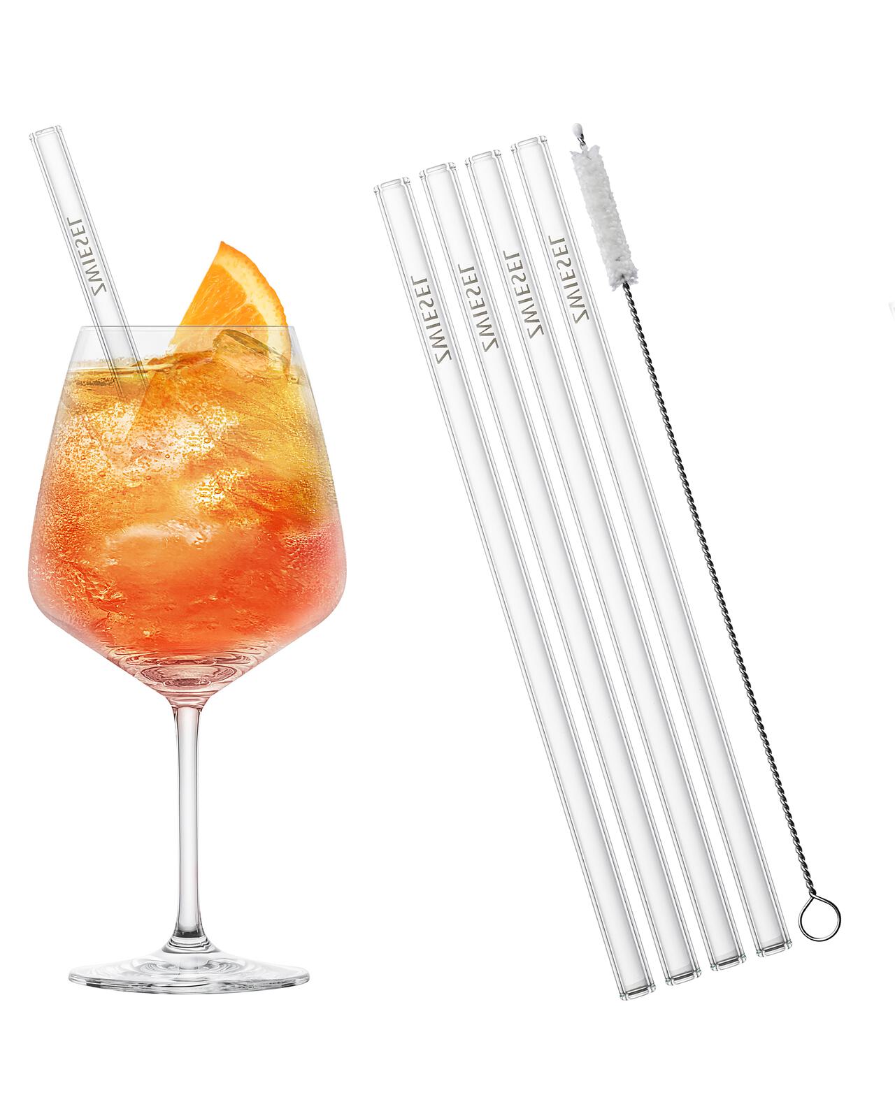 Schott Zwiesel Gläser/Glashalme & Baumwollbürste-Set AFTER WORK 9-teilig Schott Zwiesel Gläser/Glashalme & Baumwollbürste-Set AFTER WORK 9-teilig