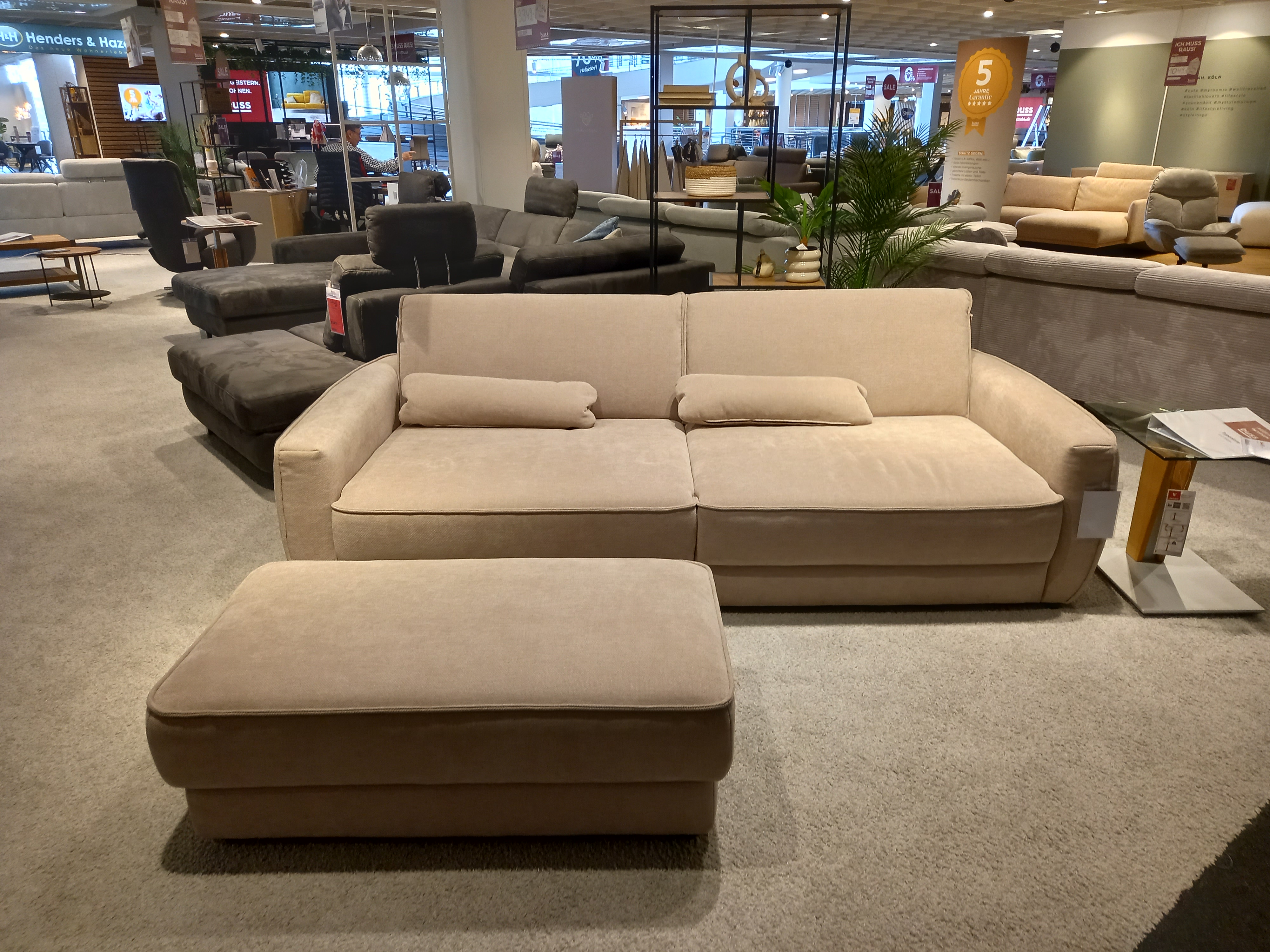 Modulmaster Polstergruppe ZE-EM24139 in Stoff Cody desert, Sofa, Wohnlandschaft, Beige, Ecksofa, Stoffbezug