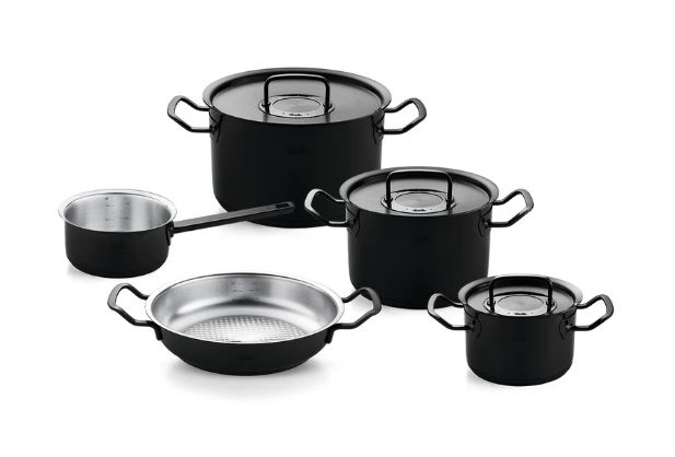 Fissler Topfset Shadow Line 5-tlg. SHADOWLINE in Edelstahl schwarz Fissler Topfset Shadow Line 5-tlg. SHADOWLINE in Edelstahl schwarz, Kochgeschirr, Topf, Kochtopf, Essen, Kochpfanne