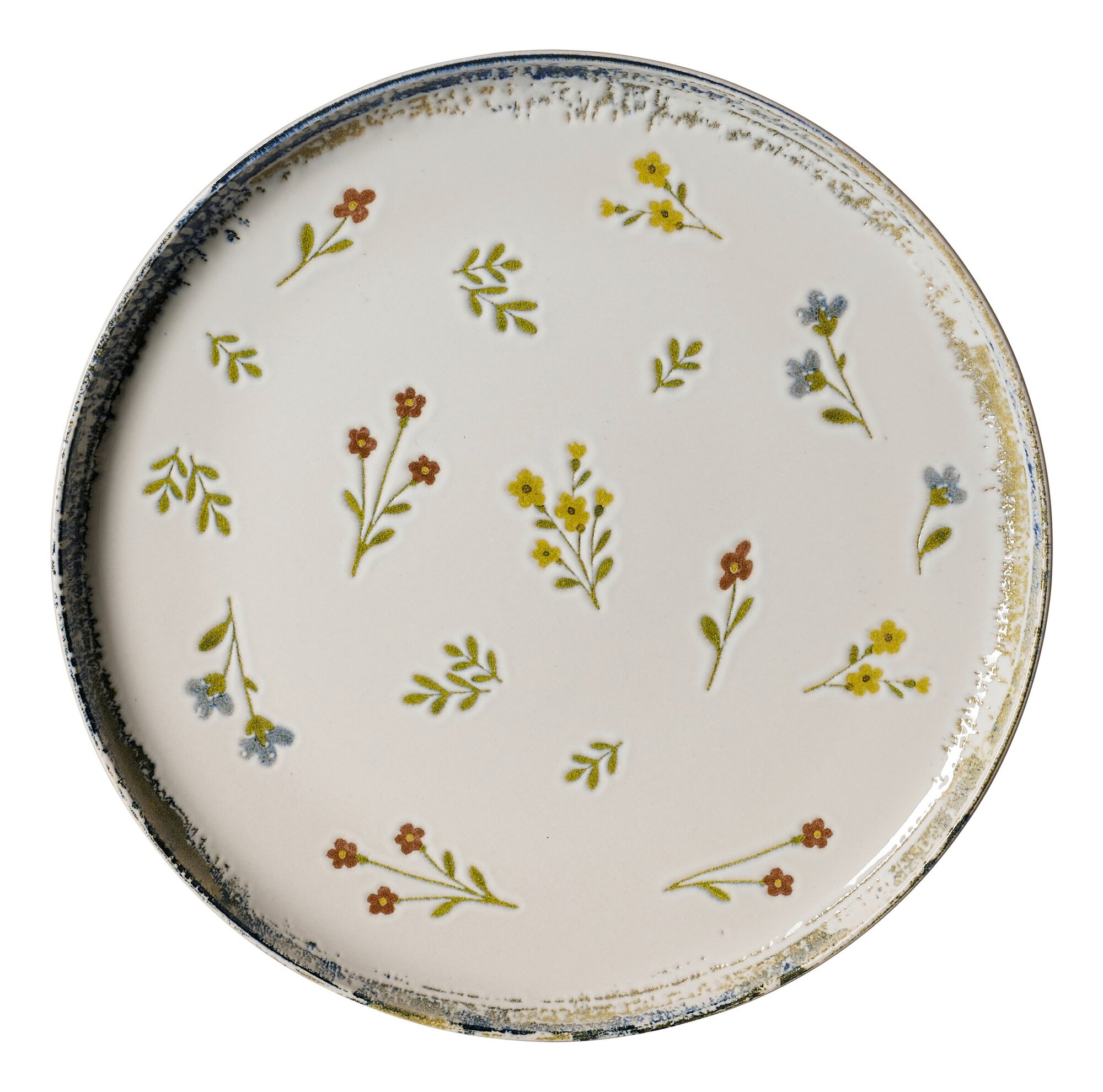 Ritzenhoff & Breker Speiseteller VIOLA 26,5cm aus Steinzeug weißöbunt Ritzenhoff & Breker Speiseteller VIOLA 26,5cm aus Steinzeug weißöbunt, Porzellan, Töpferei, Mahlzeit, Teller, Gericht