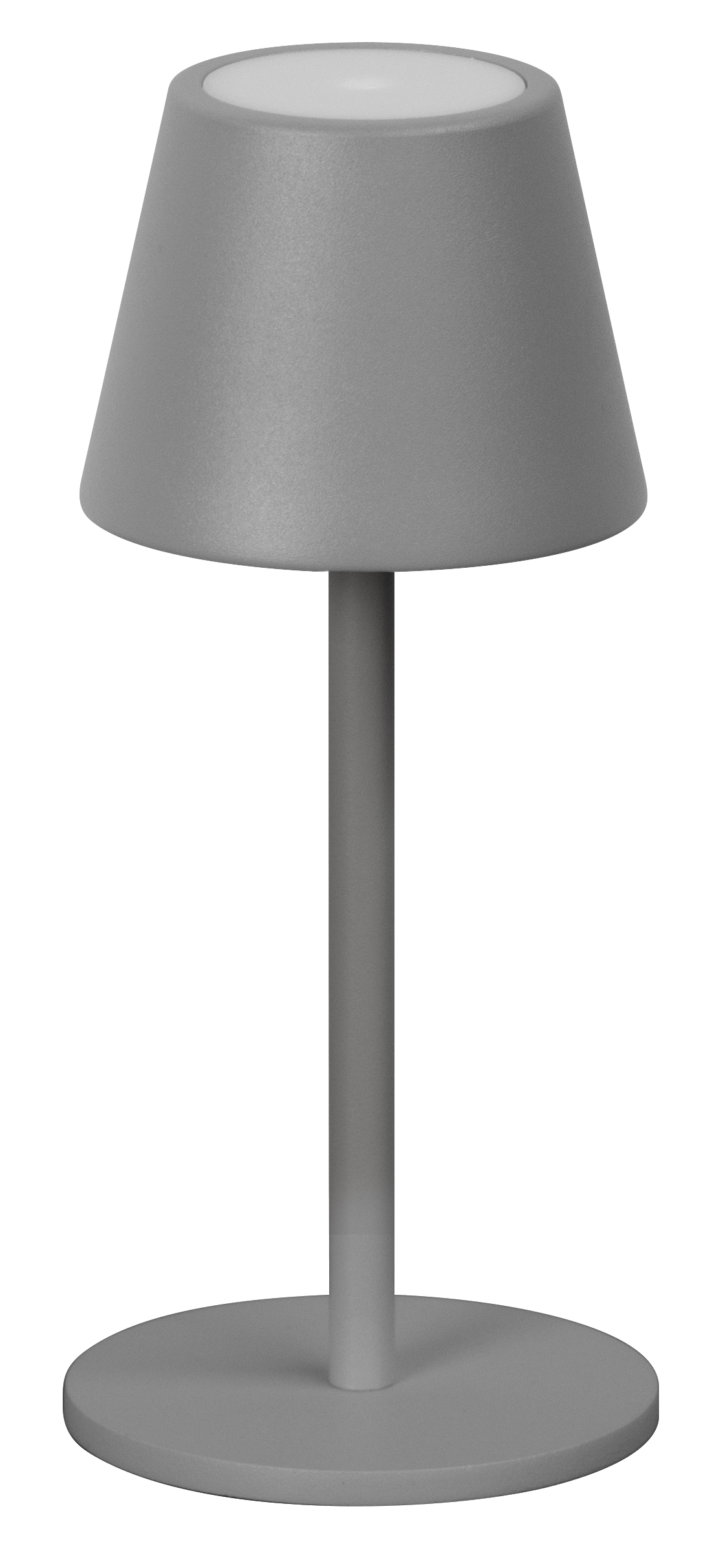 FH Lighting LED-Tischleuchte SALERNO in Metall sandgrau FH Lighting LED-Tischleuchte SALERNO in Metall sandgrau, Tischlampe, Stehlampe, Grau, Lampenschirm, Metall