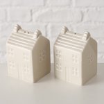 Boltze Streuer Homa, 2 tlg. 7cm HOMA in Porzellan beige