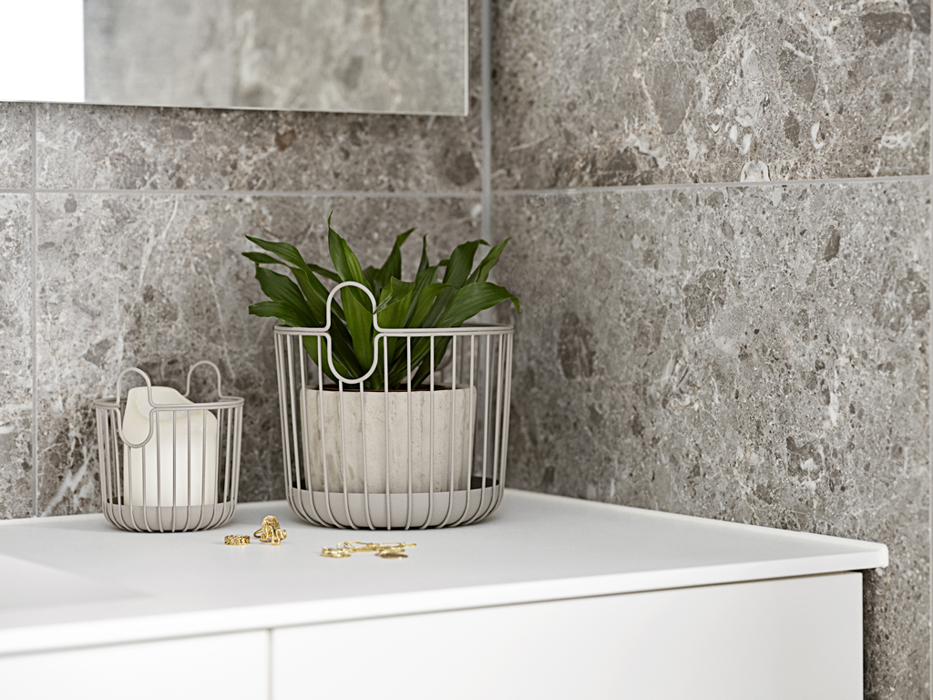 Zone Denmark Korb 10,5 cm in Farbe taupe