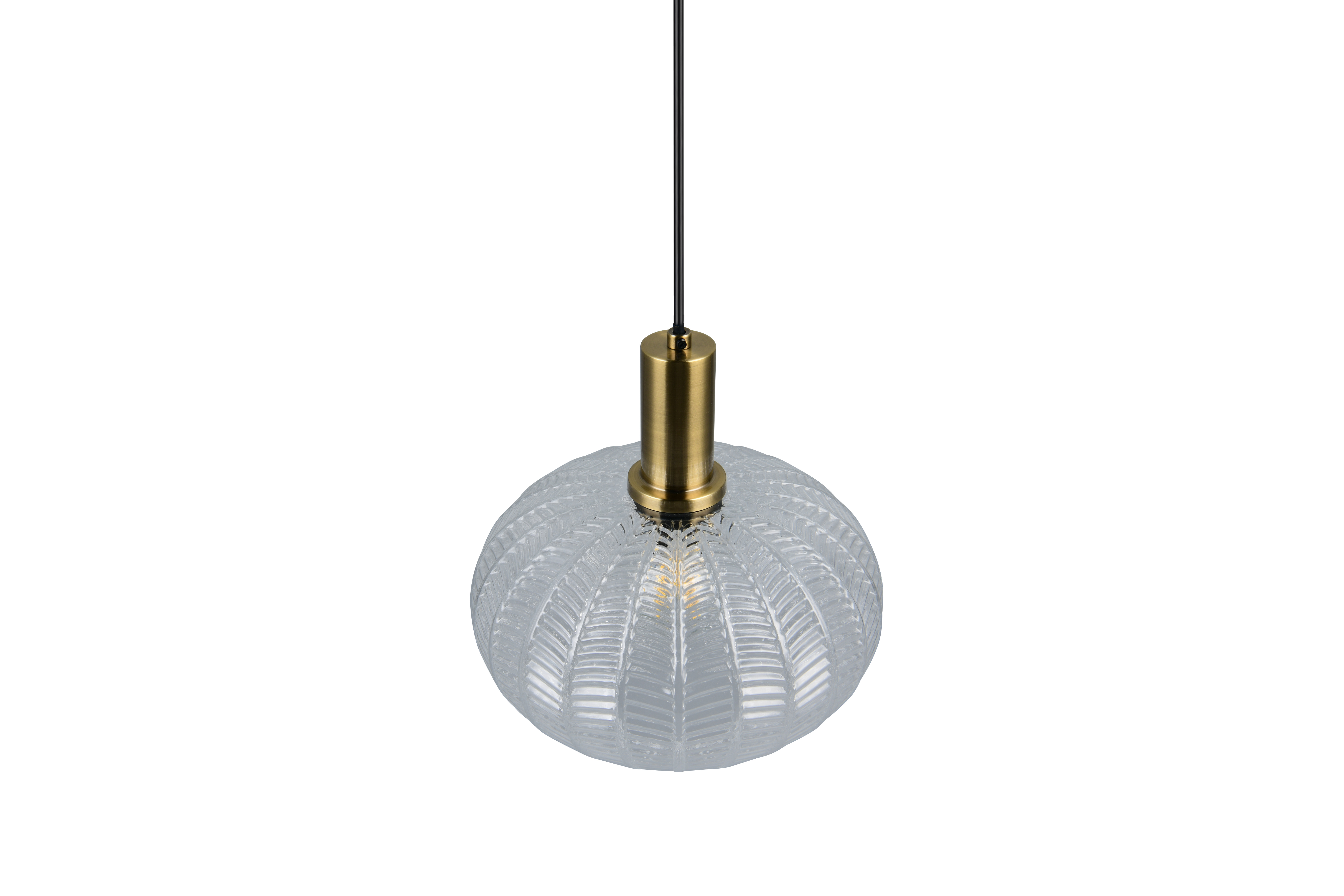 Reality Leuchten Pendelleuchte ELVEZIA in transp. klar, Glas transp., Leuchte, Lampe