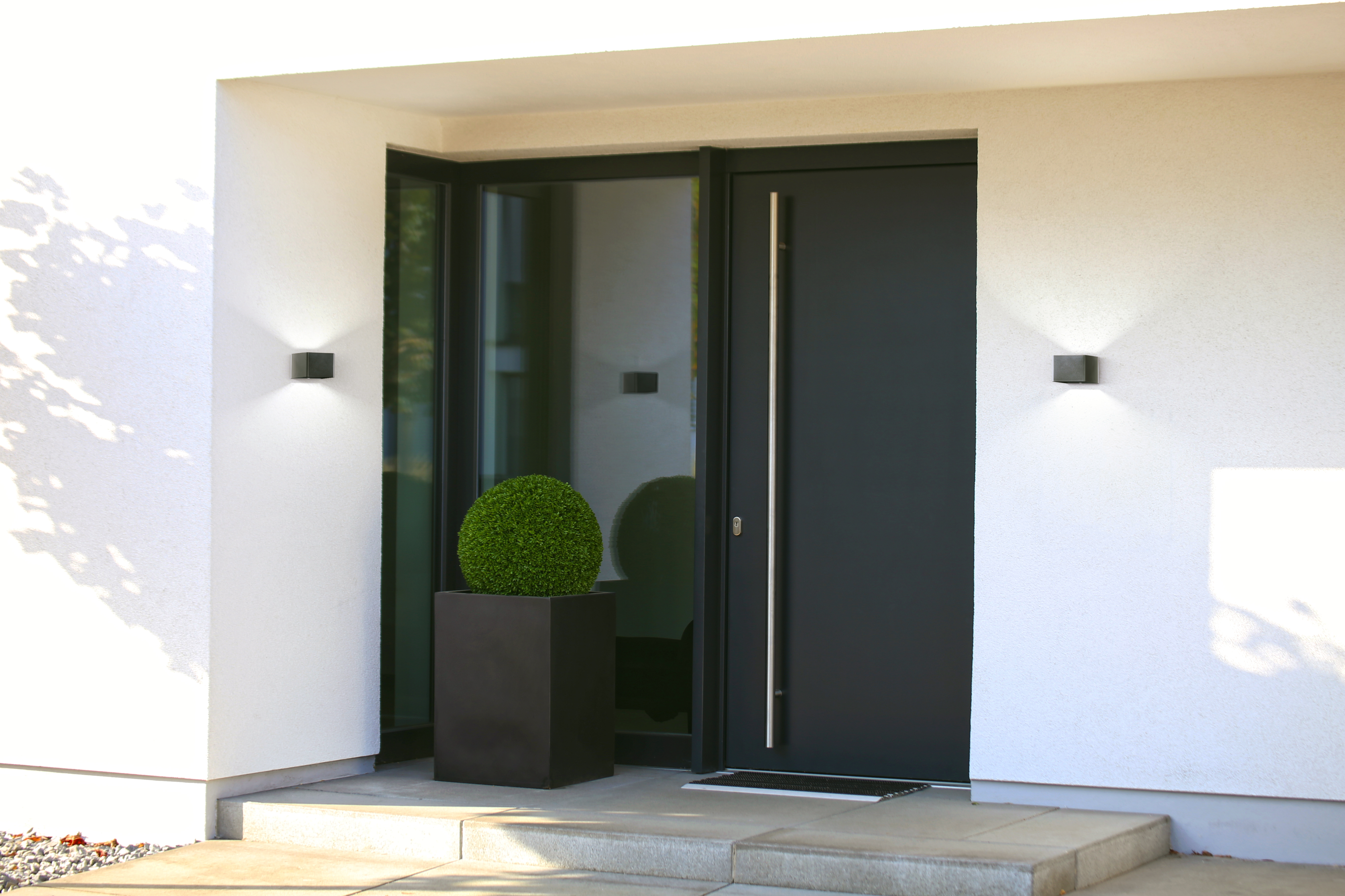 FH Lighting LED-Wandleuchte MAGNETIC in Metall sandschwarz