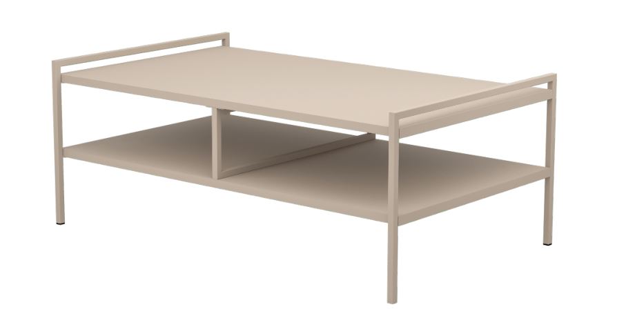 Eglo Living Couchtisch GUMUT ca. 60x100 cm, H39 cm in FSC sandfarben, Kaffeetisch, Mobiliar, Tabelle, Esstisch