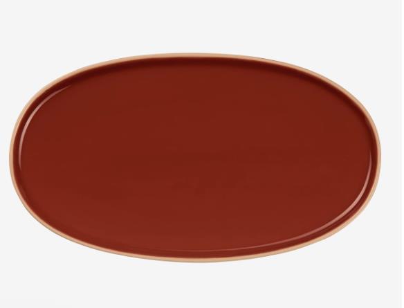 ASA Selection Platte SEMANA ca. B16 H2,2 T28,5 cm in lobster, Essen, Ketchup, Kastanienbraun