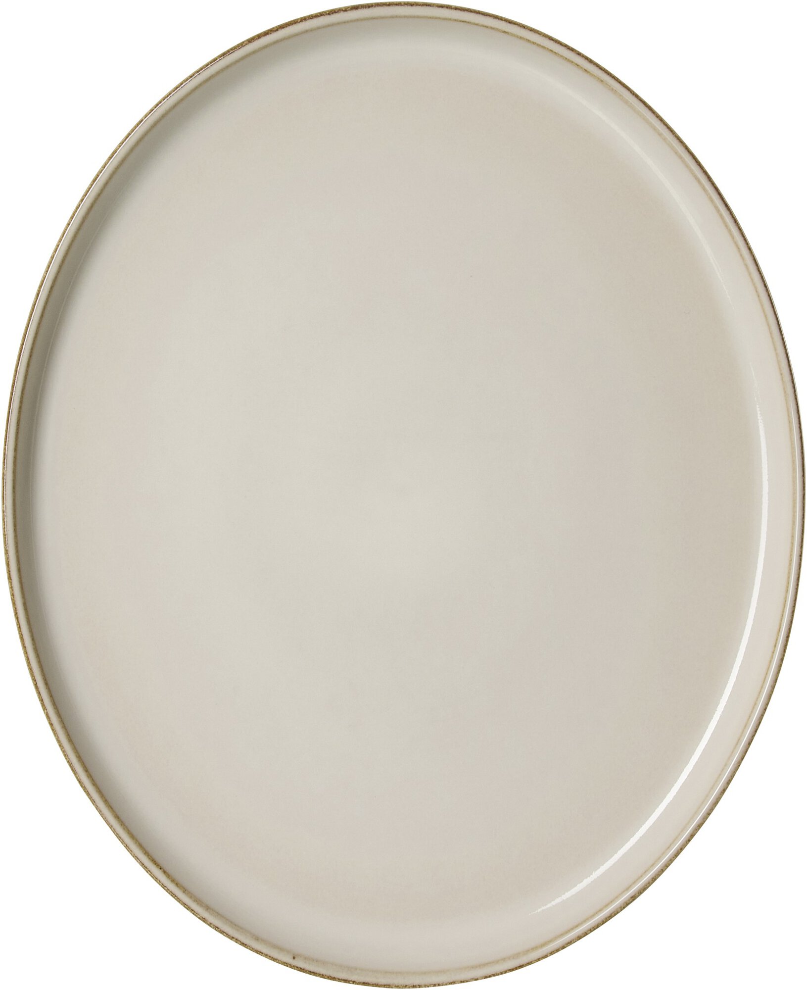 Ritzenhoff & Breker Platte OLIVIA 29,5x25cm aus Steingut beige