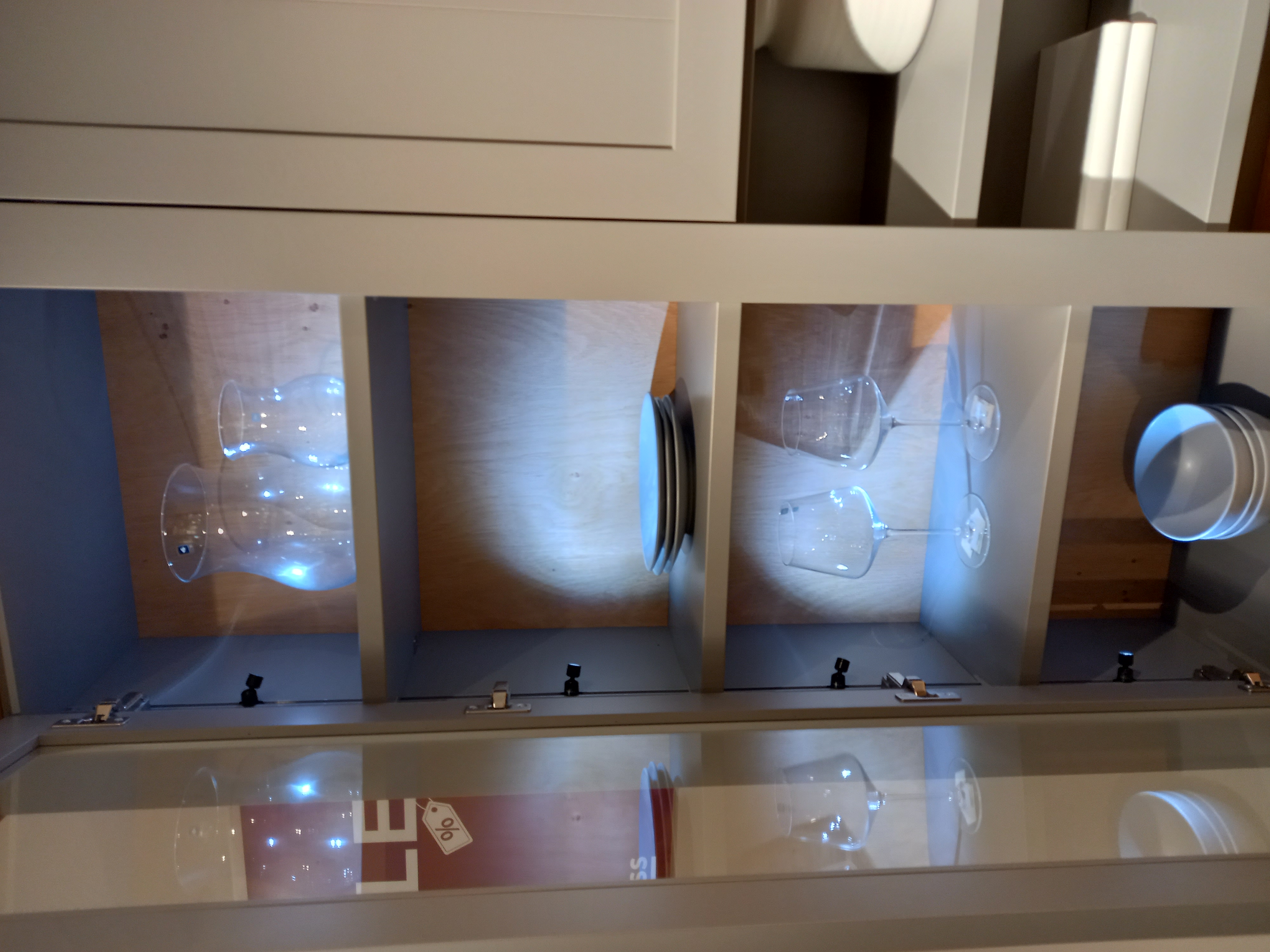 Wehrsdorfer Buffet SYLT LIVING in Korpus Stone/Akzent Asteiche, Wandschrank, Schrank, Mobiliar, Kabinett, Regal