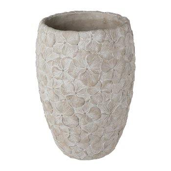 Gasper Cement Vase HYDRANGEA in Farbe Grau
