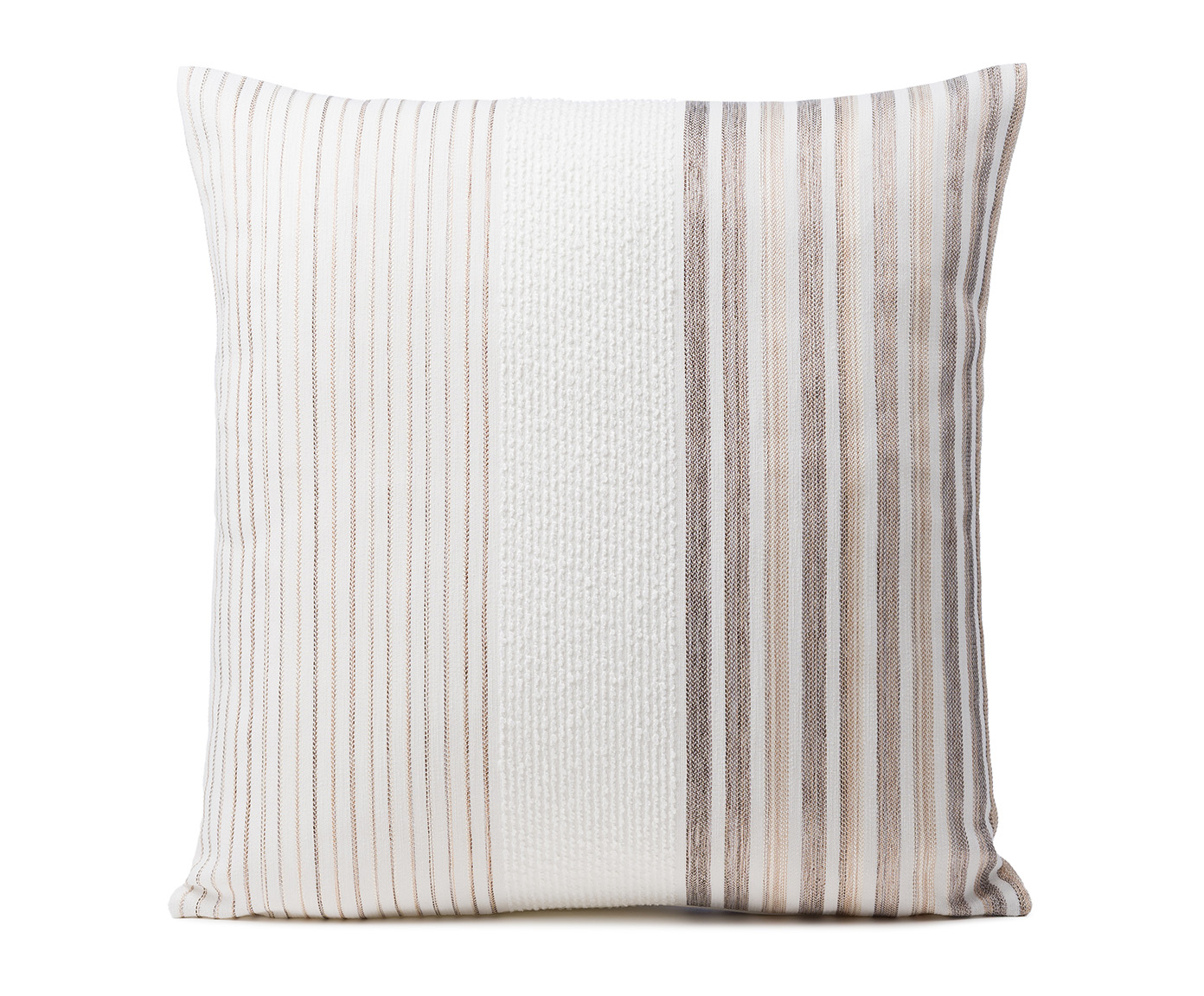 Ambiente Trendlife by Gözze Kissenhülle RICA ca. 50x50cm in Farbe taupe, Kissen, Kissenbezug, Streifen, Streifenmuster, Baumwolle