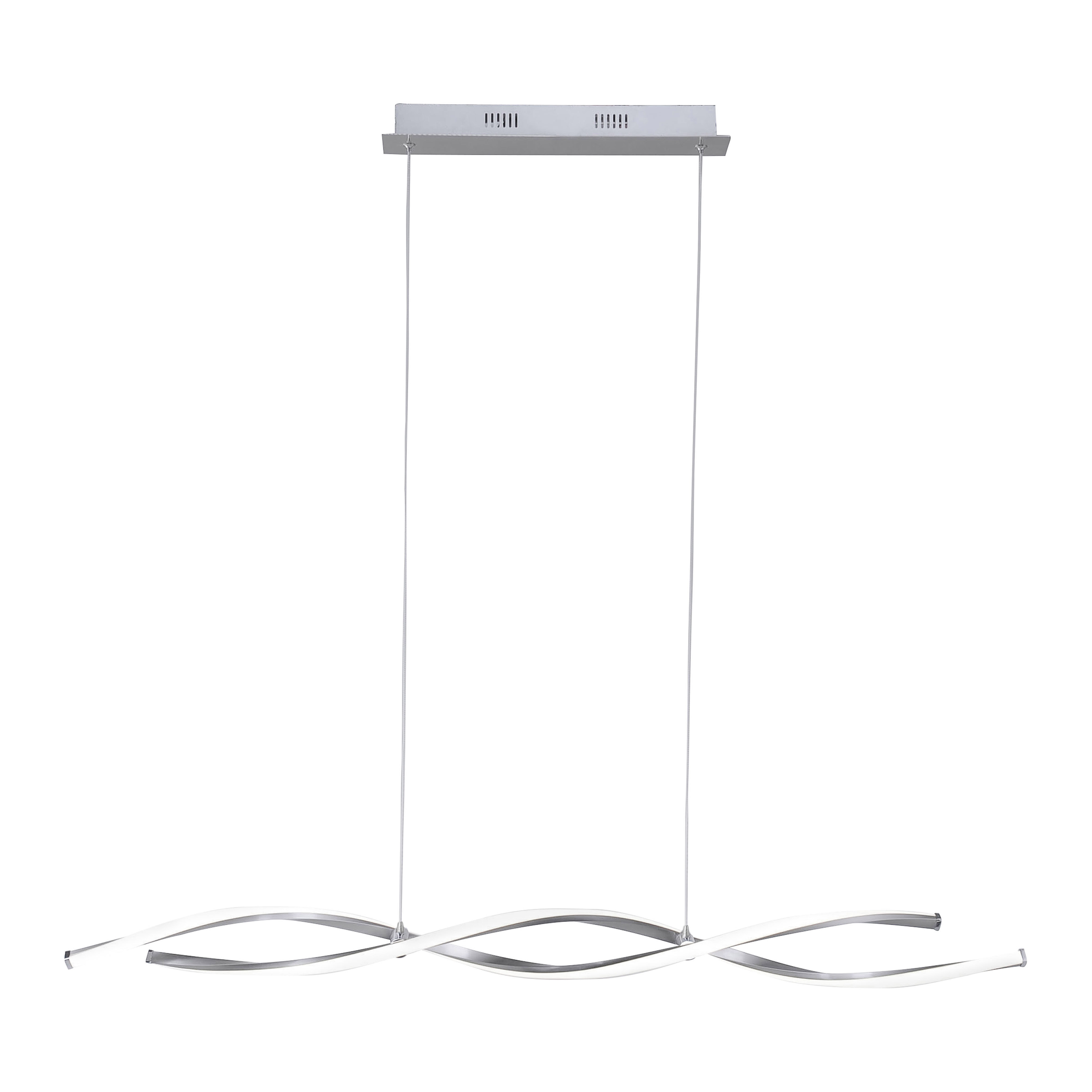 Paul Neuhaus LED-Pendelleuchte POLINA 2-flammig in Farbe stahl, Lampe