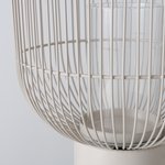 Boltze Windlicht Cindy H:35cm CINDY in Eisen pulverb./Klarglas