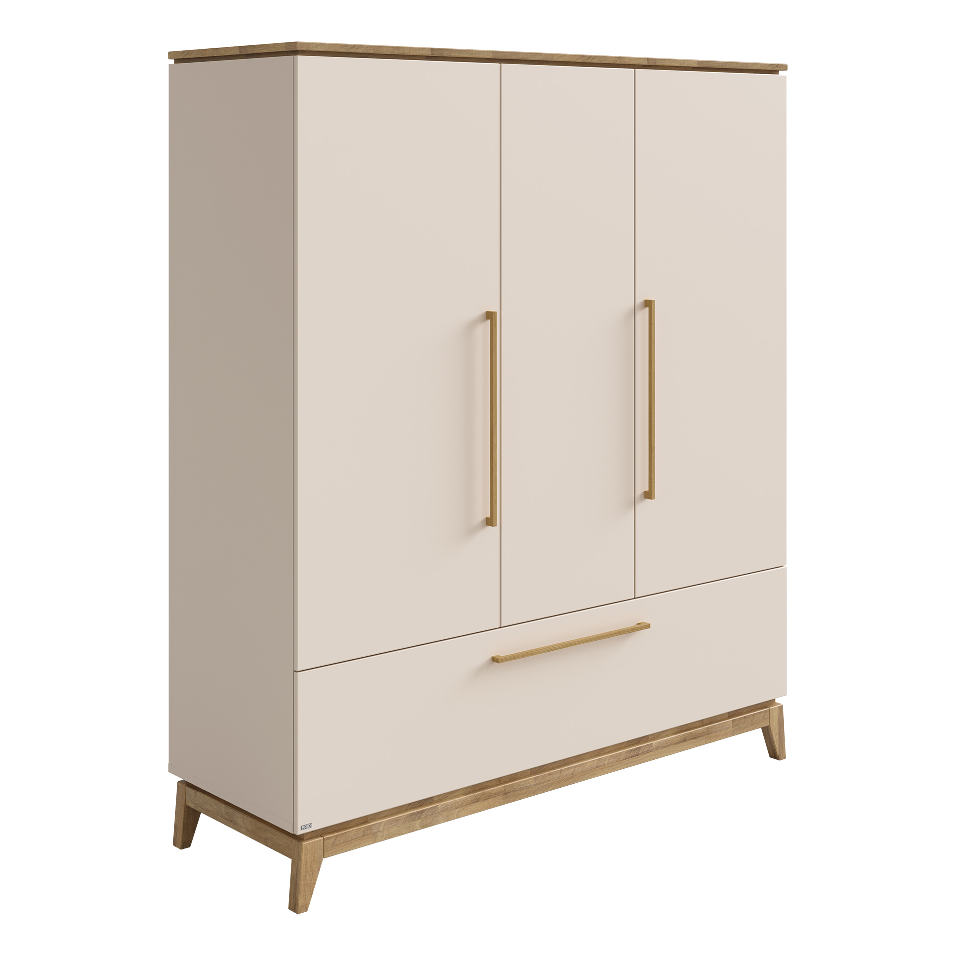 Paidi Kleiderschrank STIENE in Eiche/Cashmere Beige Paidi Kleiderschrank 3T1S 3 Türen, 1 in Eiche / Cashmere Beige