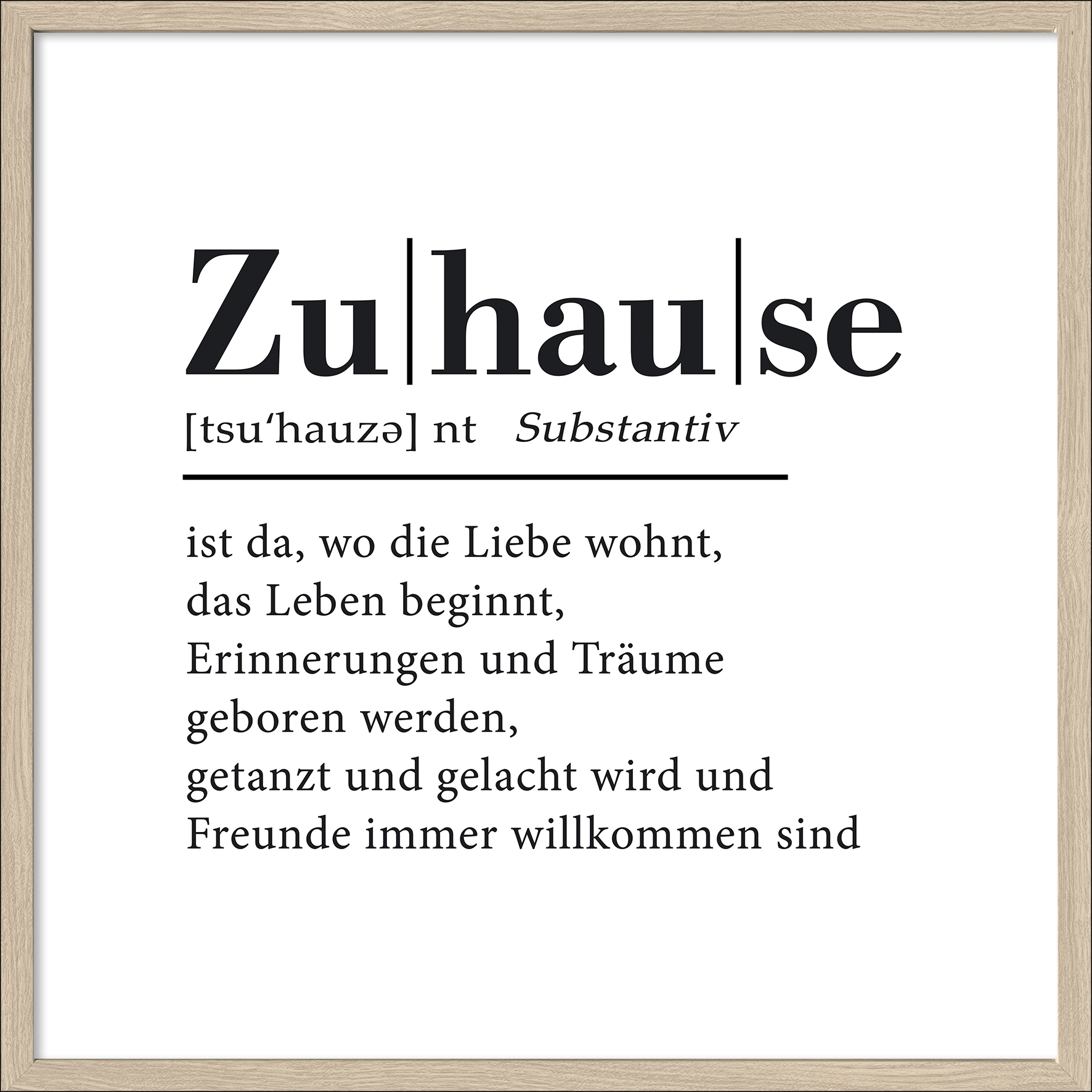 ProArt Framed-Art Slim Scandic 53x53cm Zuhause