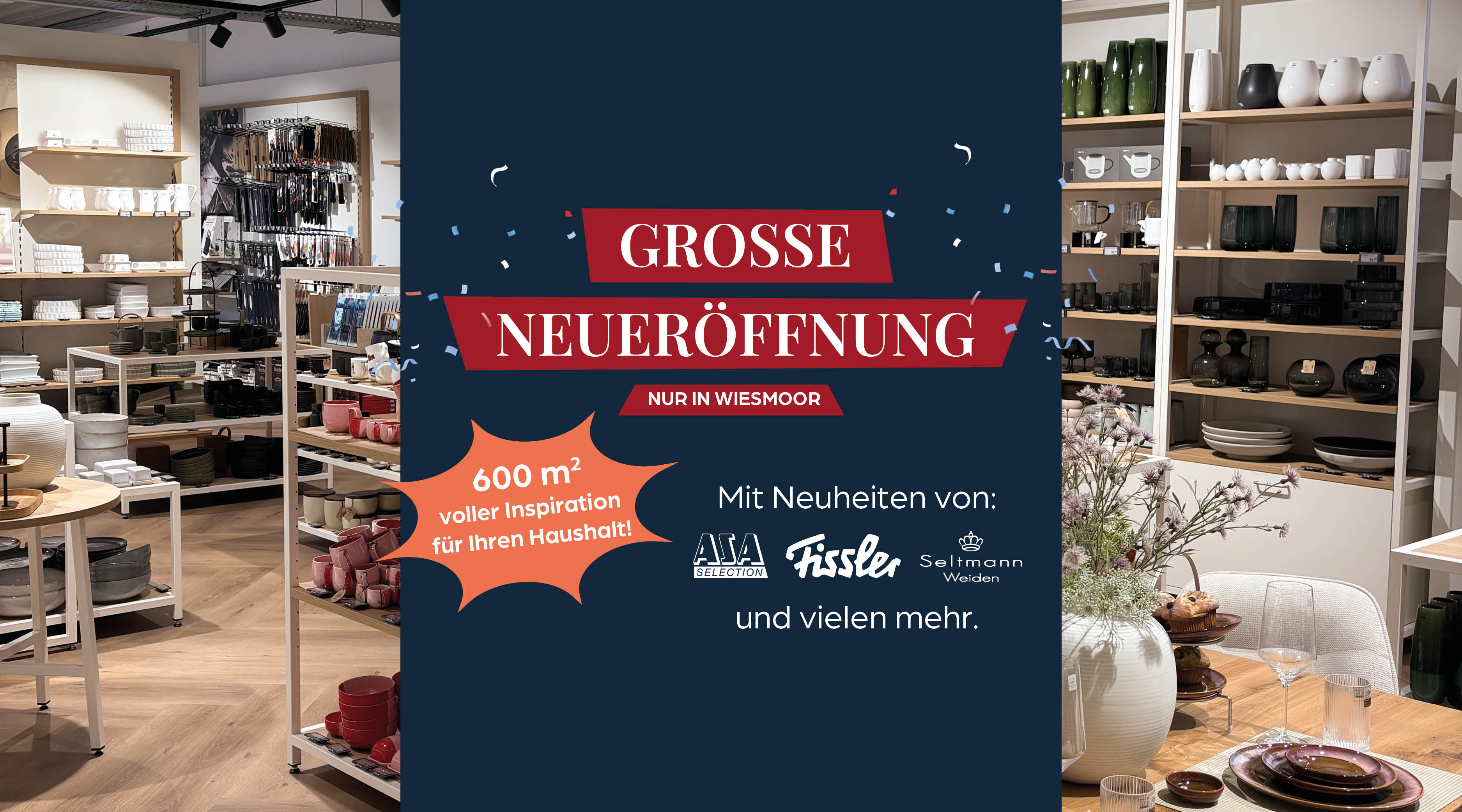 💥Neueröffnung Wiesmoor möbel store, wohnaccessoires, porzellan, geschirrset, regalware