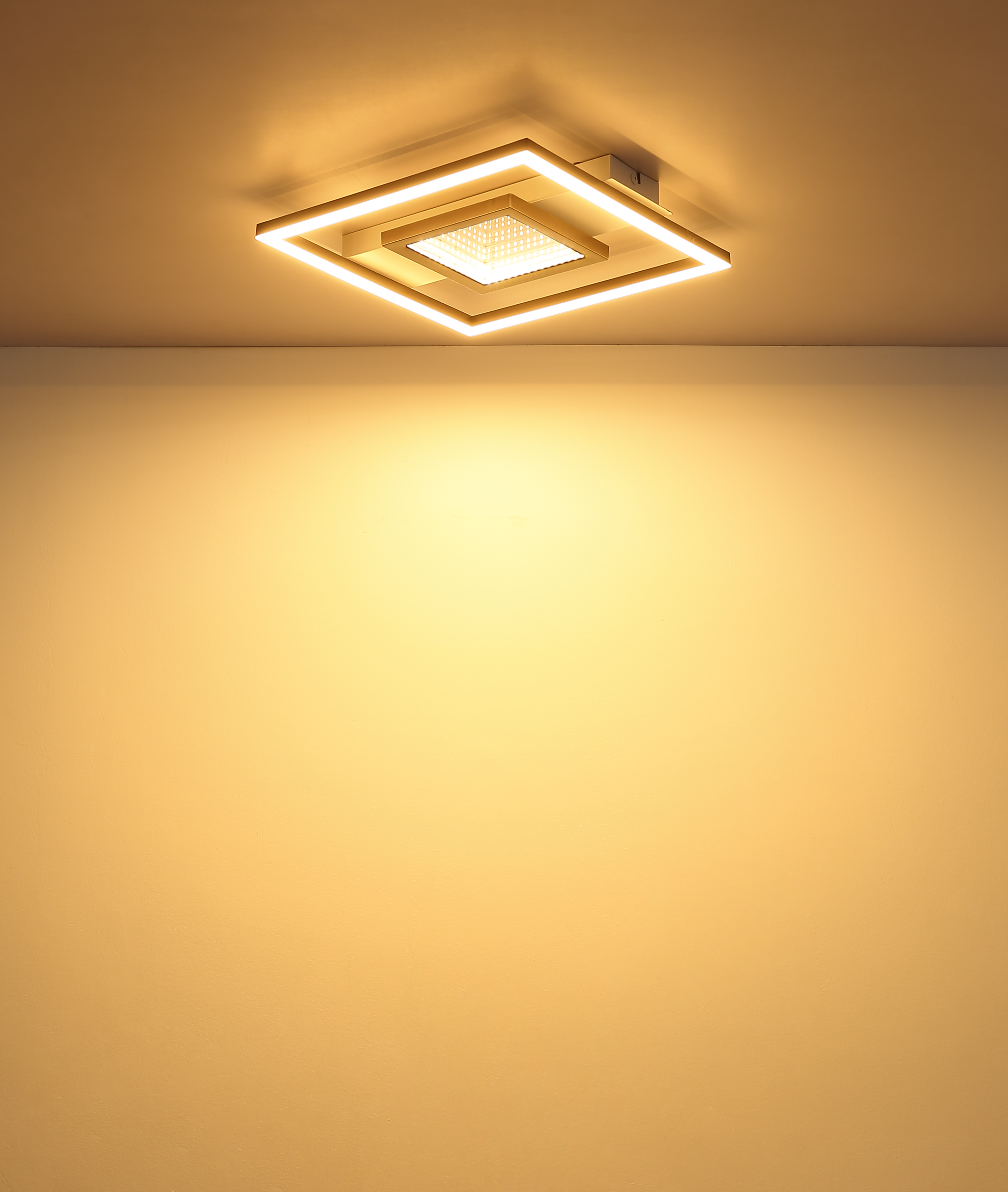 LED-Deckenleuchte in Fb. Weiß Matt, kaffee, opal, deckenleuchte, wandlampe, lichtquellen, modern, rechteckig