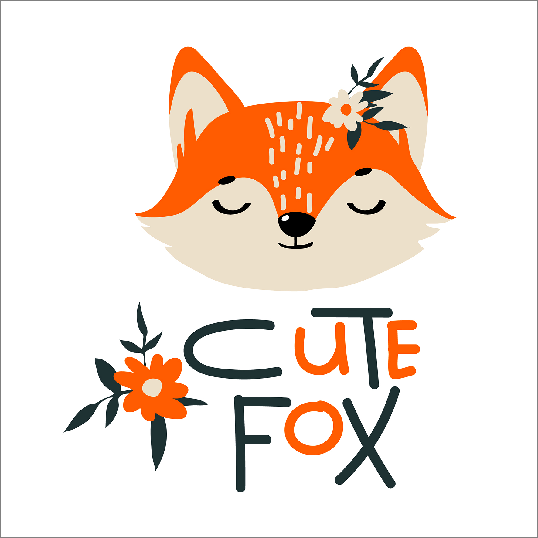 ProArt Canvas-Art 30x30cm Cute Fox