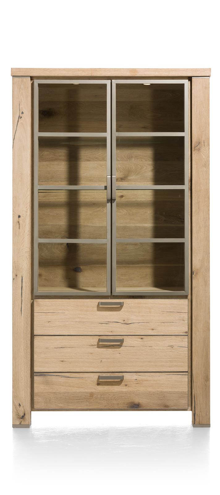 Habufa Vitrine CANOVA in Railway brown