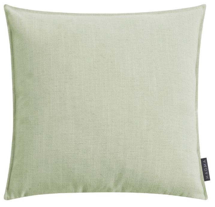 Magma Heimtex Kissenhülle ARYANE ca. 45x45cm in Farbe pastellgrün, Kissen, Dekoration für Zuhause, Leinen