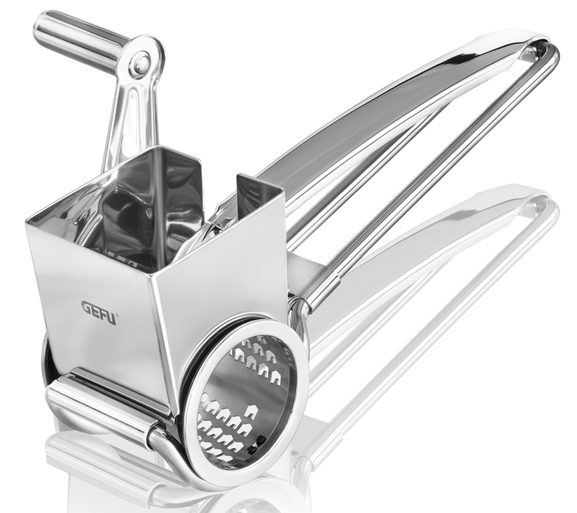 GEFU Käsereibe Queso ca. B19,5 H7,8 T11,9 cm in silber