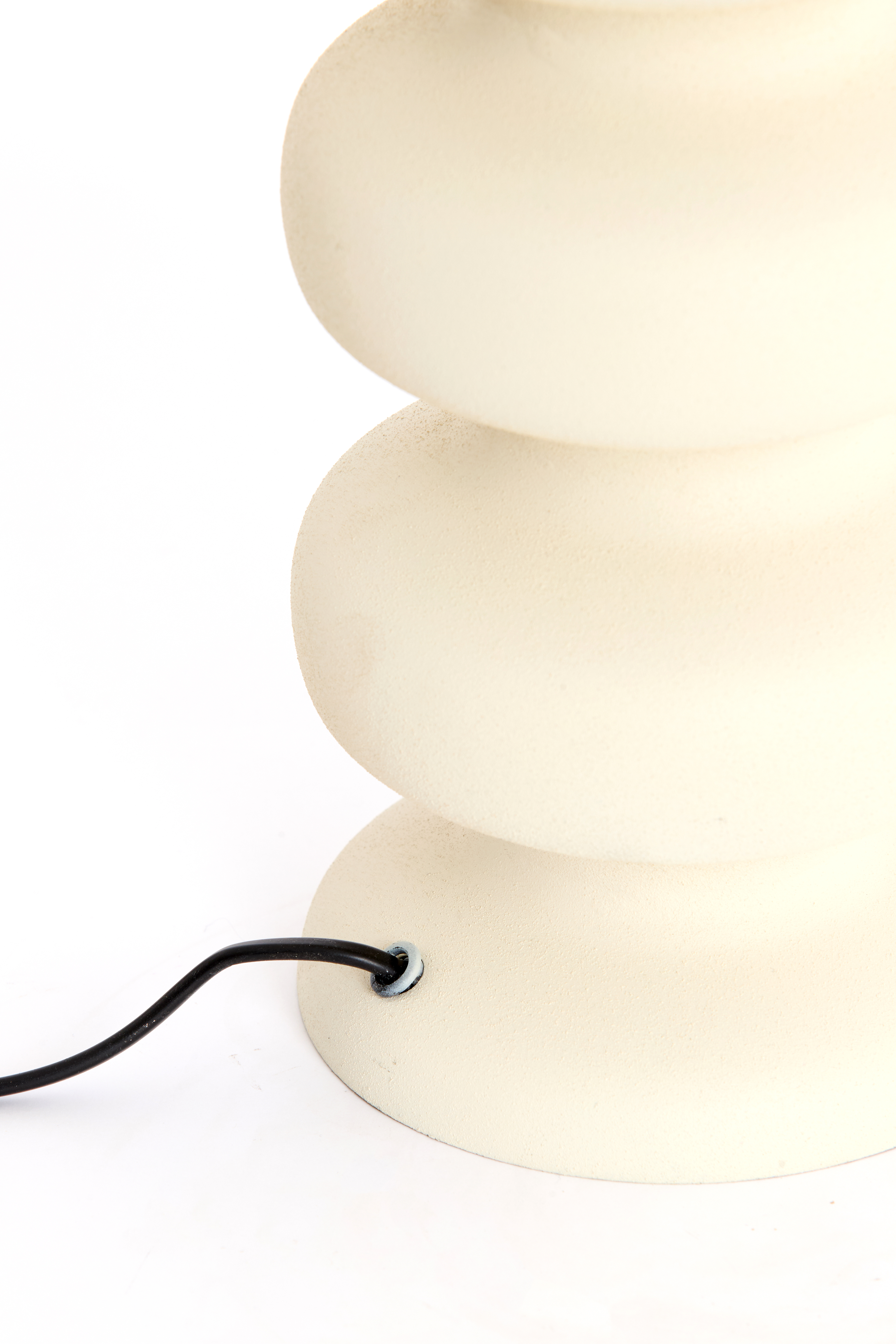 Lampenfuß Durchm. 15x42cm in creme matt