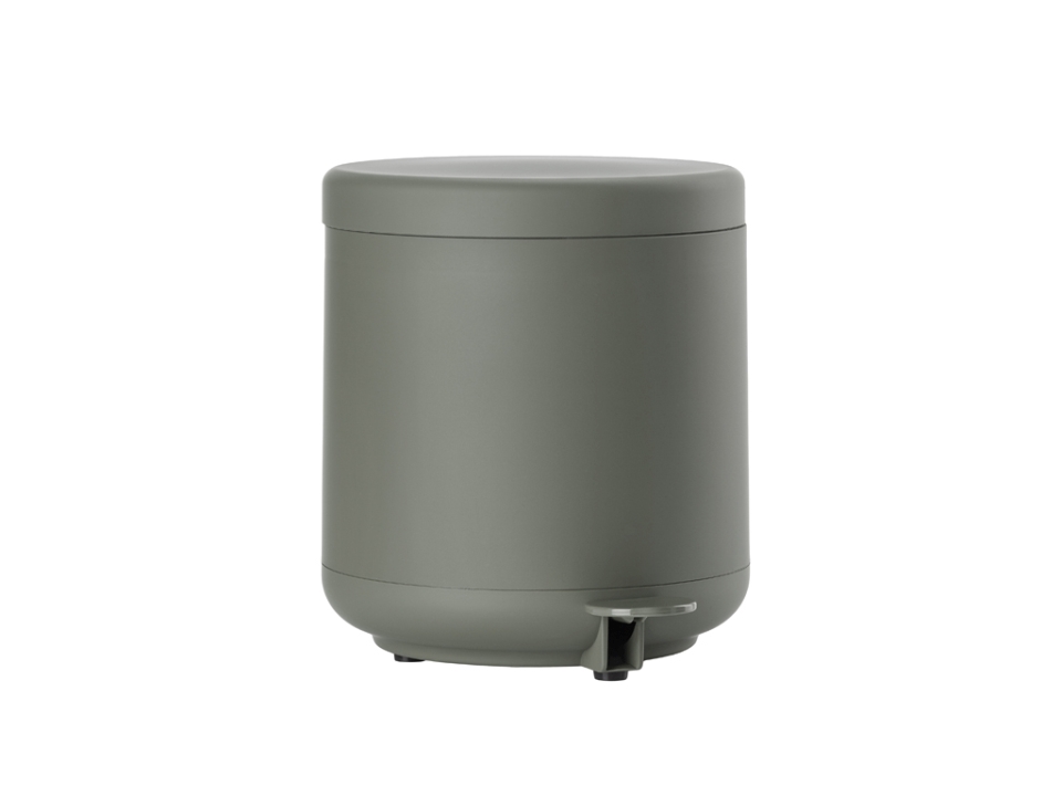 Zone Denmark Pedaleimer 4 Liter in Farbe olive green