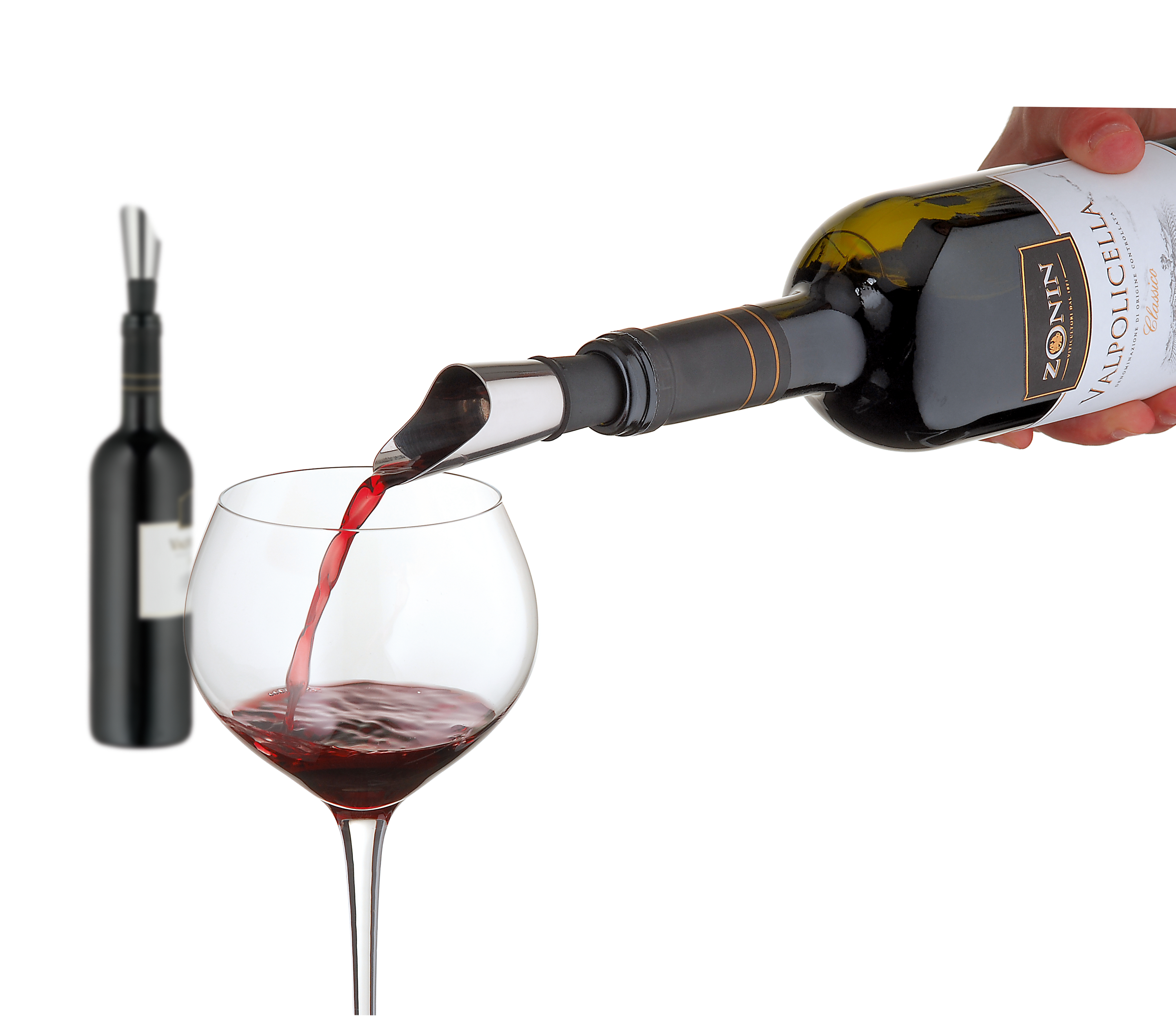 WMF Vino Dekantierausgießer in Edelstahl/schwarz WMF Vino Dekantierausgießer in Edelstahl/schwarz