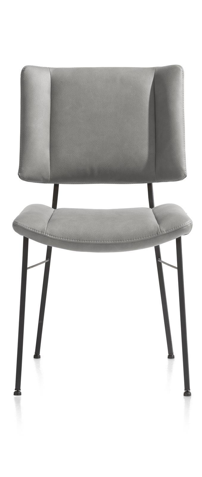 XOOON Stuhl TATUM ca. B49 H88 T62 cm in Stoff Pala hellgrau