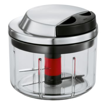 Rösle Multischneider , Küchenmaschine, Zerkleinerer, Glasbehälter, Schwarz, Rot