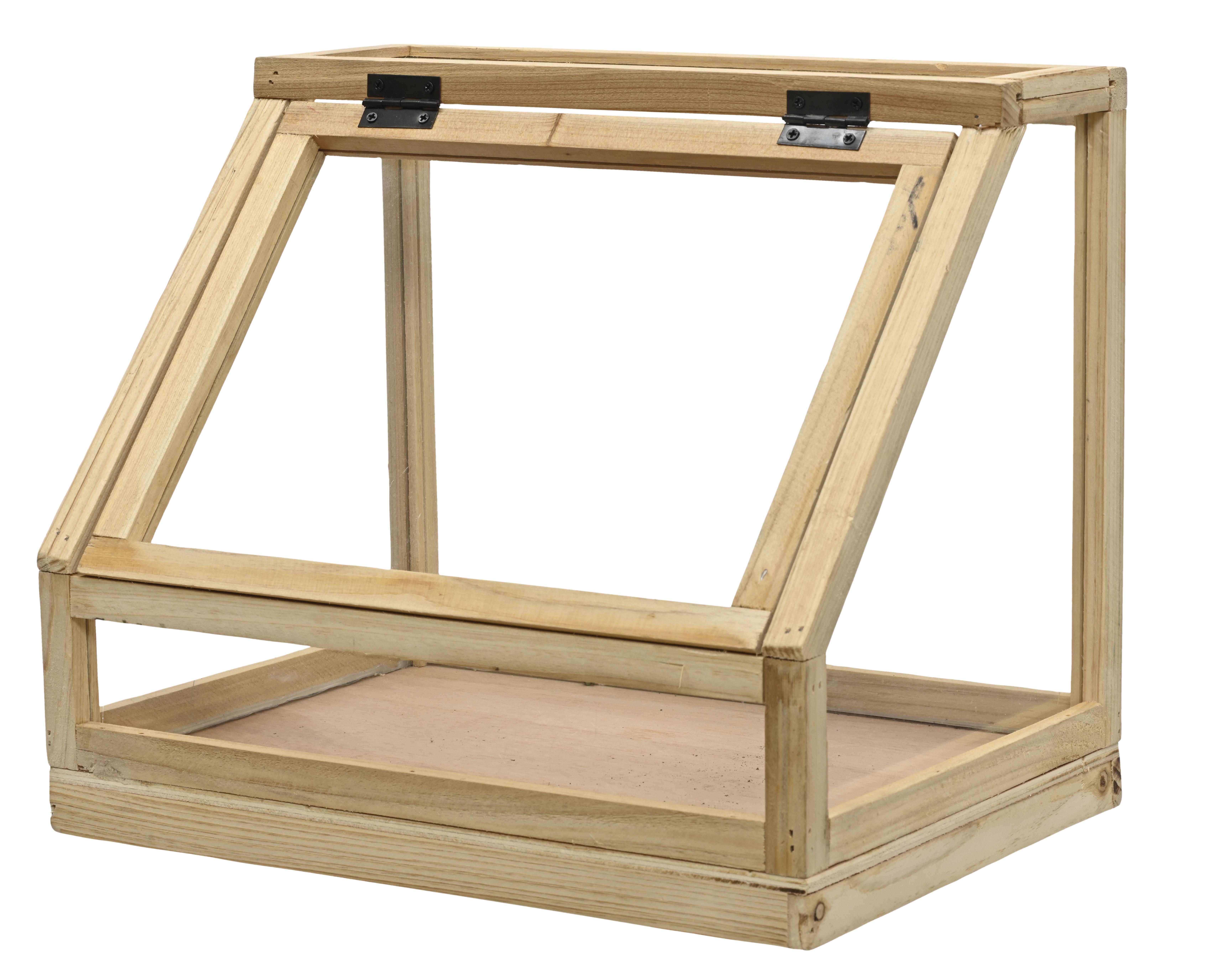 Kaemingk Gewächshaus Tannenholz 844314 ca. B33 H28 cm in L:24 W:33 H:28cm, natural