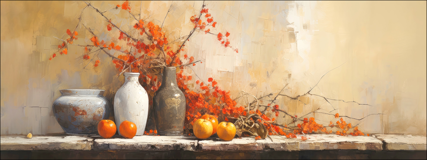 PRO ART Canvas-Art Junges Wohnen 80x30cm Still Life On The Wall II