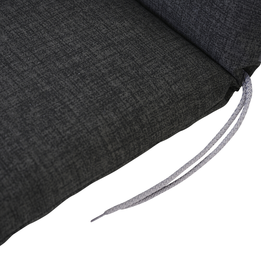 Gautzsch Sesselauflage COMFORT ca. 96 x 48 x 7 cm in Stoff anthrazit