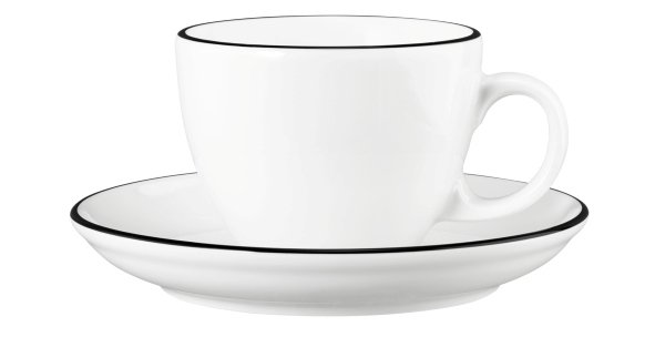 Seltmann Weiden Cappuccinotasse 1131 0,22 l Modern Life 10826 Black Line 