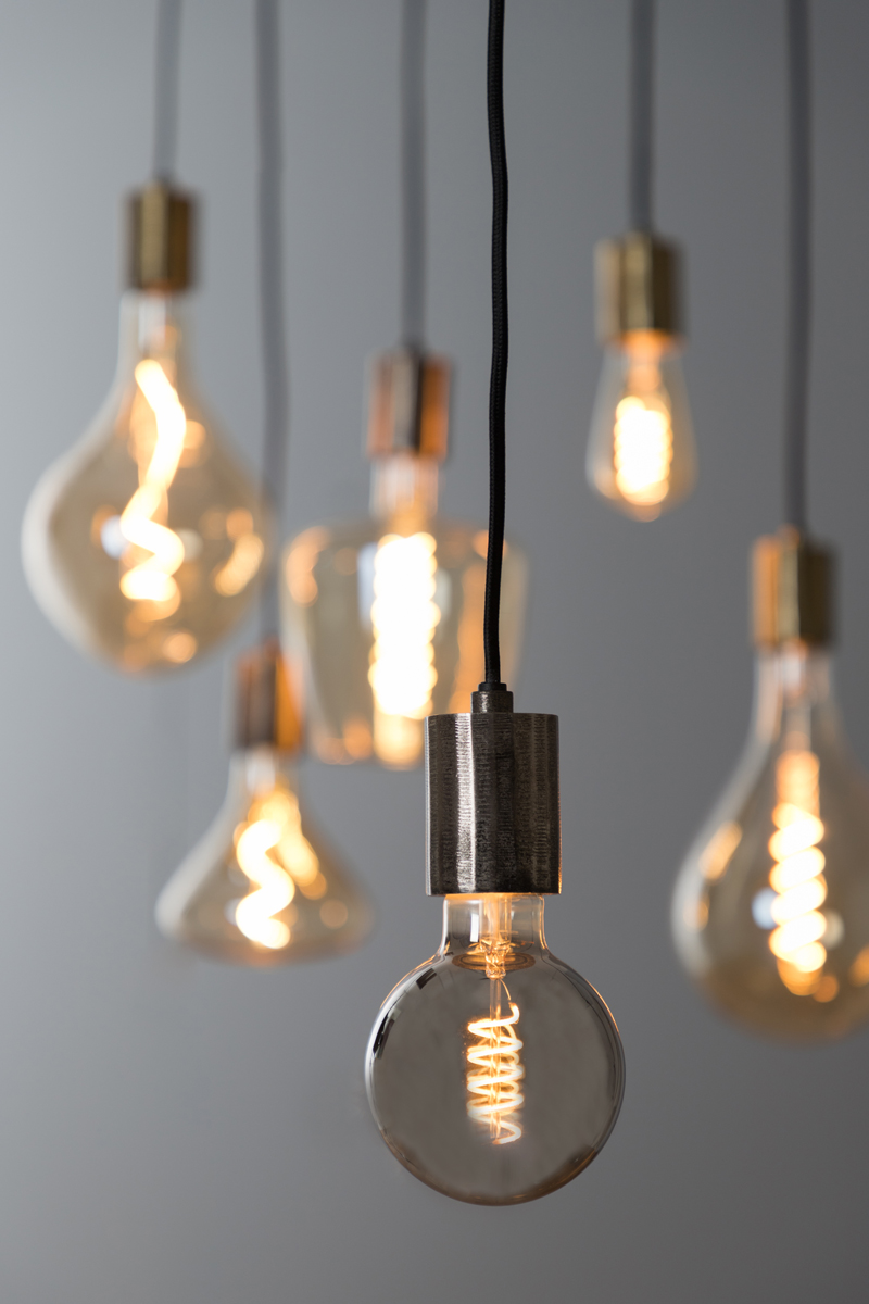 Light & Living DEKO LED Globe 9,5x14cm LIGHT in rauch, dimmbar