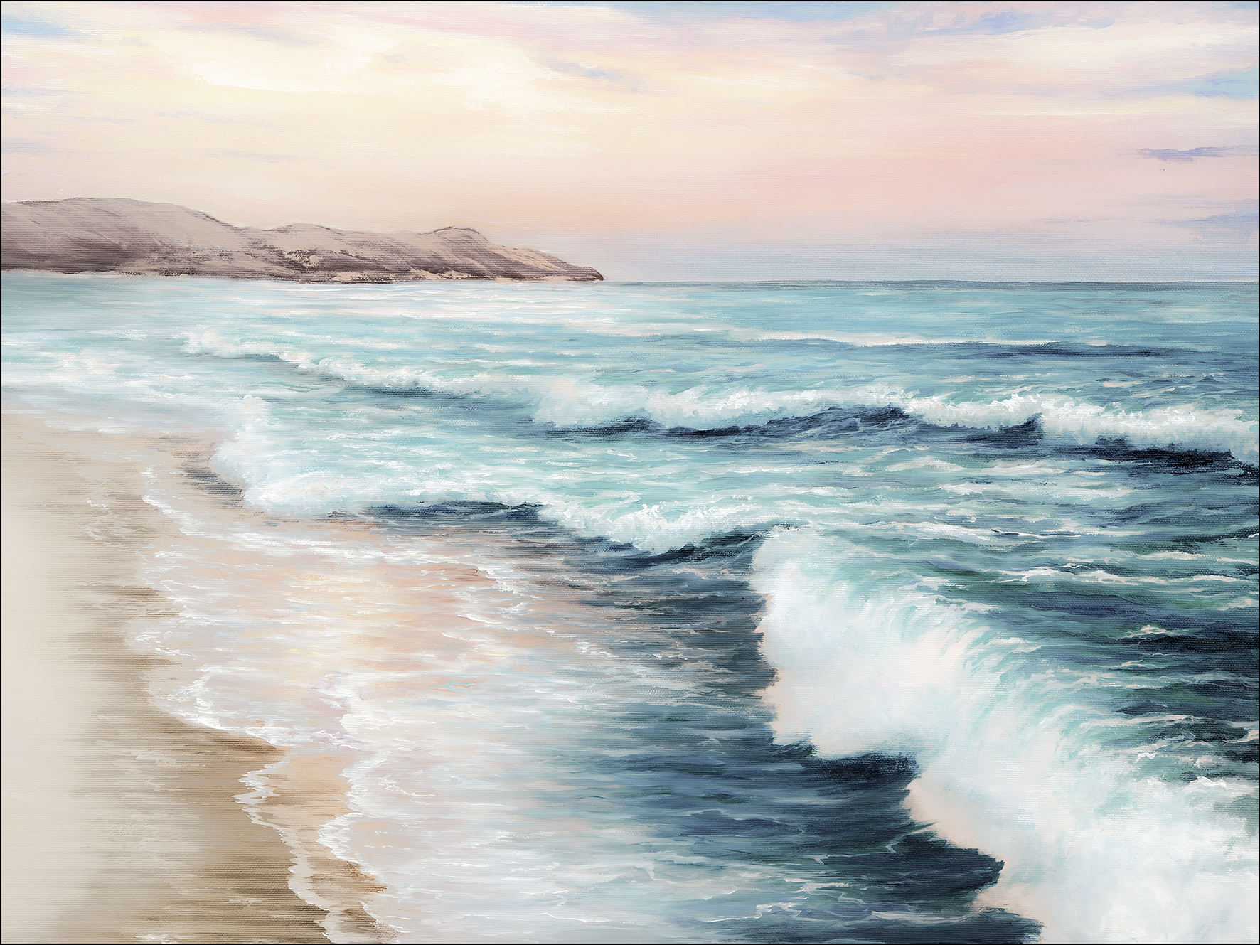 ProArt Canvas-Art 120x90cm Sunset Over The Beach ProArt Canvas-Art 120x90cm Sunset Over The Beach