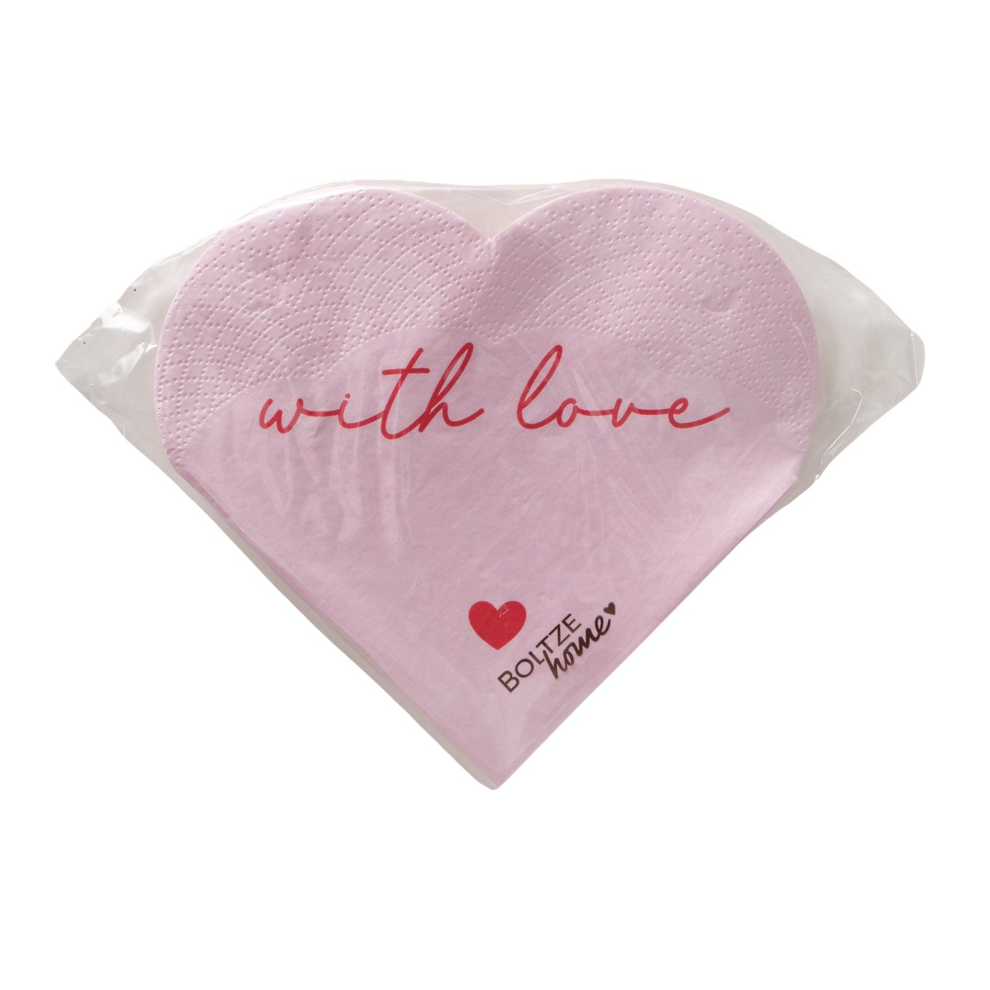 Boltze Servietten Love in Farbe Papier Farbmix, Windel, Symbol