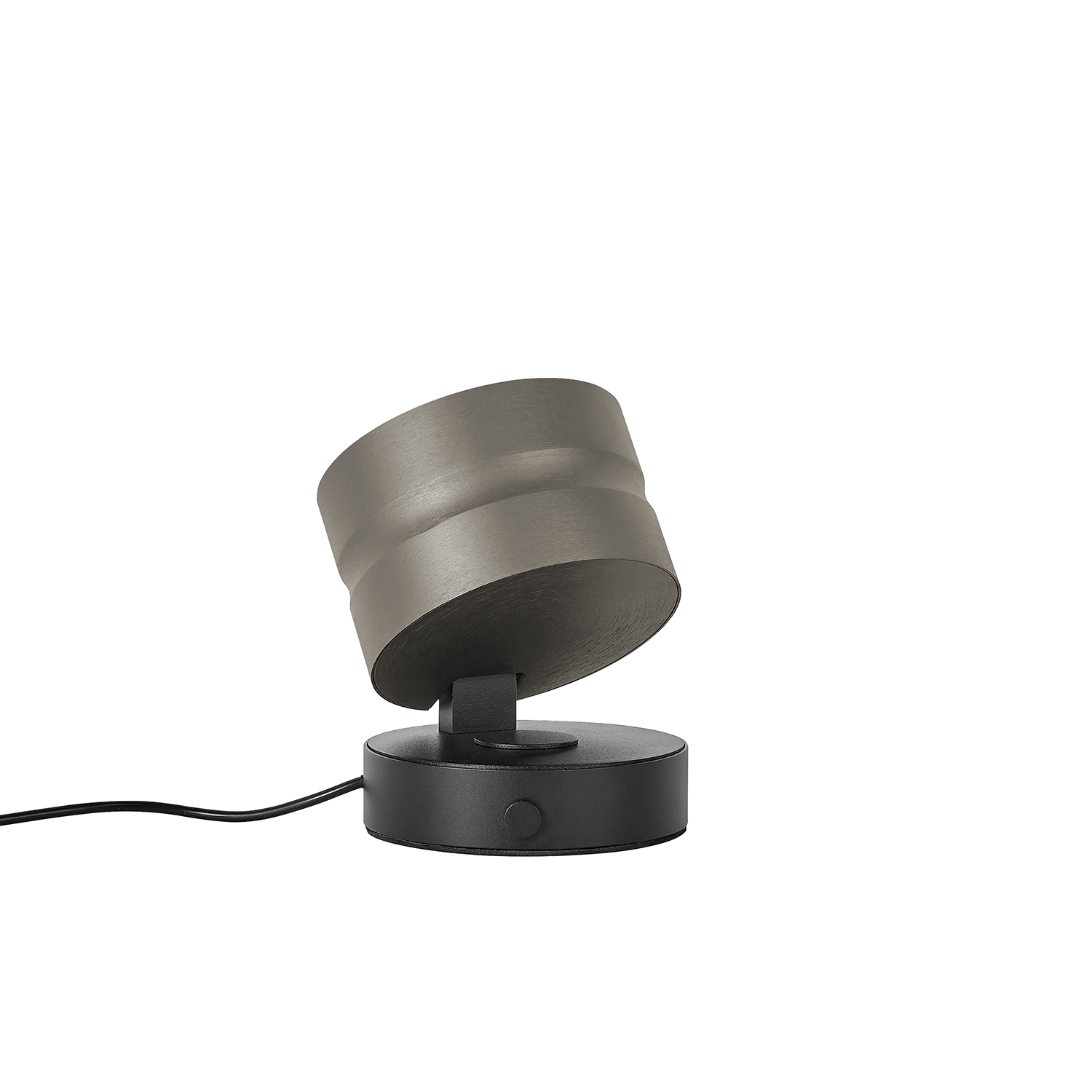 B-Leuchten LED-Tischleuchte Durchmesser ca. 11cm, Höhe ca. 11,5cm in Bronze eloxiert, Elektrisches Gerät, Mikrophon, Lampe, Elektronik, Adapter