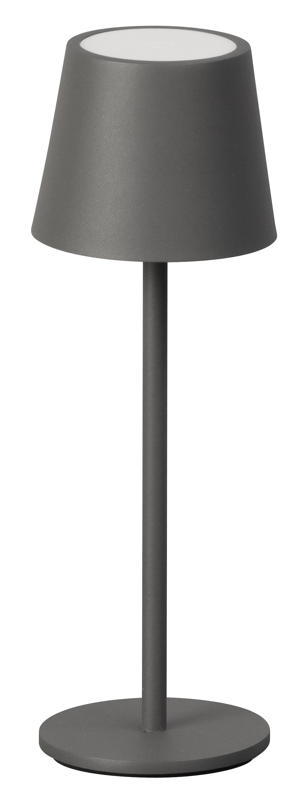 FH Lighting LED-Tischleuchte ROXI in Metall sandgrau