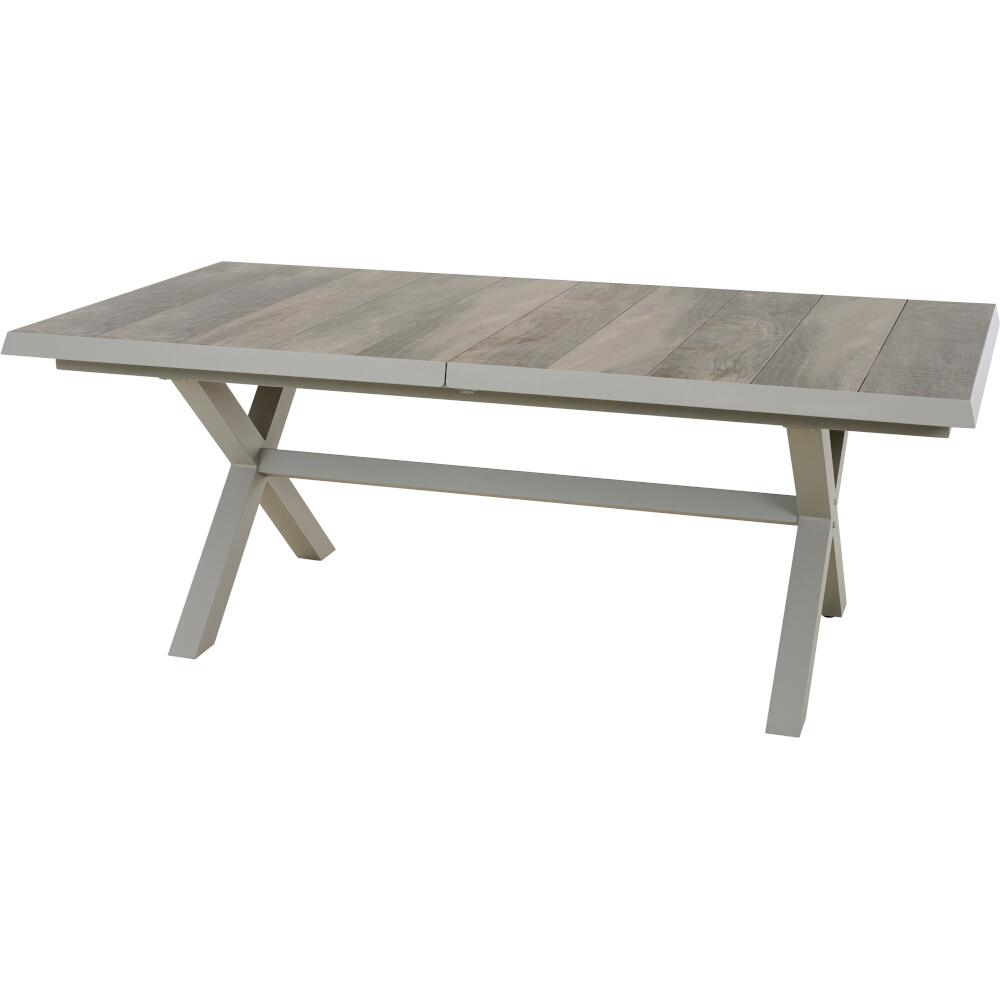 Ausziehtisch SINCRO ca. 200(260)x100cm in Farbe seidengrau, washed grey, Kaffeetisch, Mobiliar, Tabelle, Esstisch