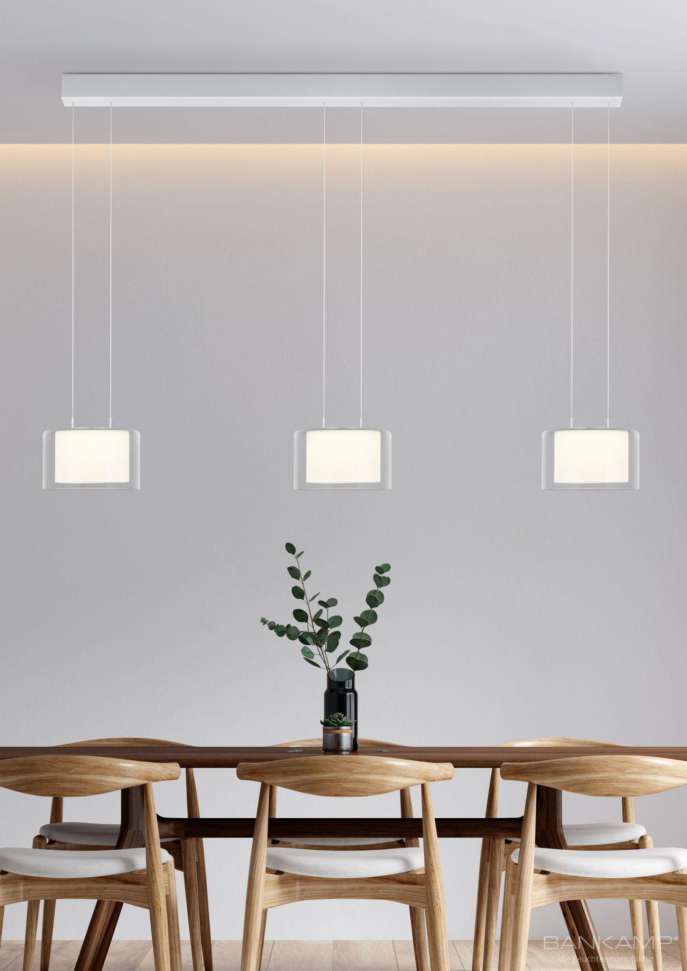 Pendelleuchte GRAND SMOKE FLEX 118x180 in anthrazit matt eloxiert