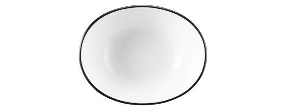 Seltmann Weiden Bowl oval M5306 12 cm Modern Life 10826 Black Line 