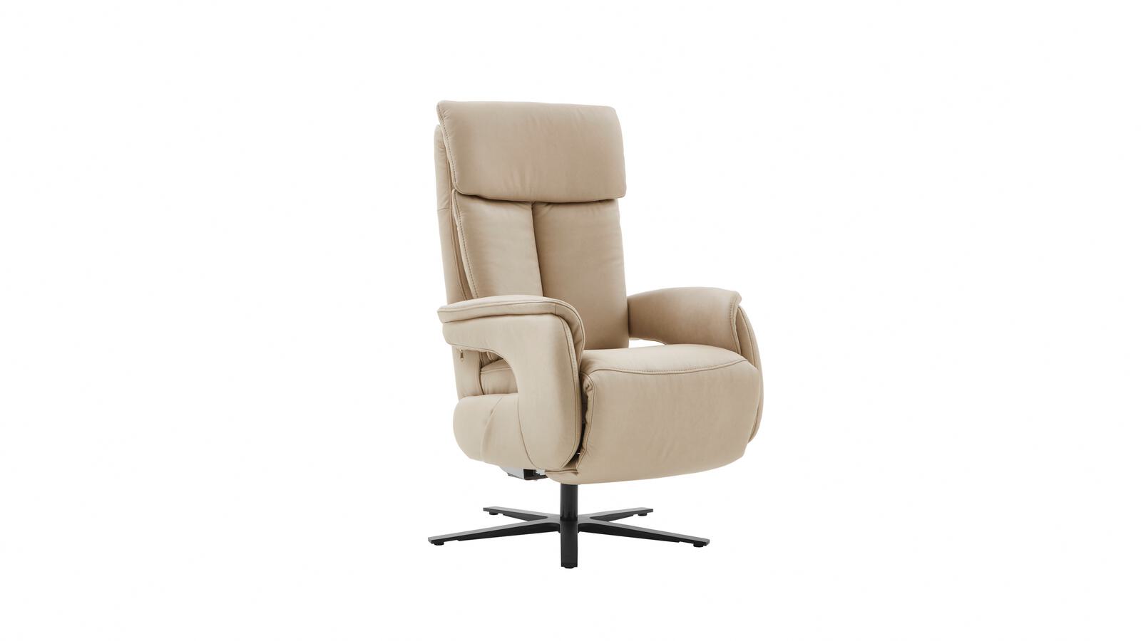 Relaxsessel MIRA LAZYLINE in Evita ecru Polsteria Relaxsessel MIRA LAZYLINE in Leder Evita ecru